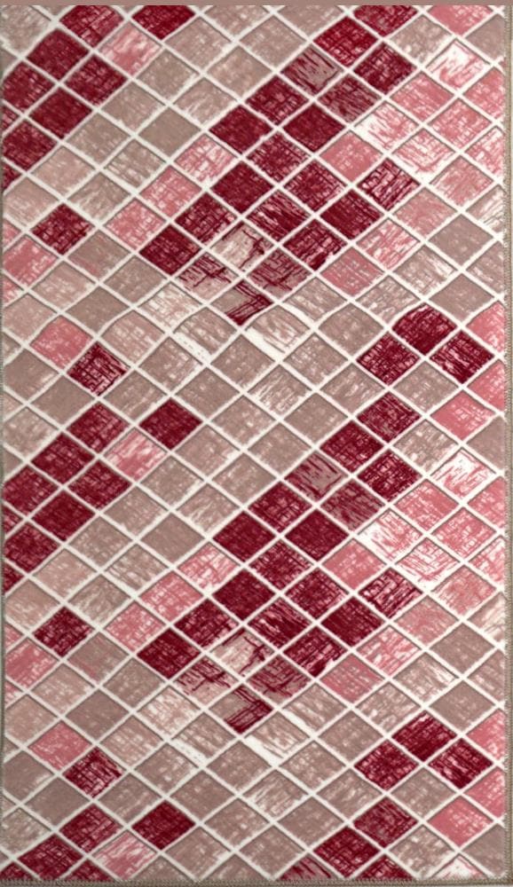 MSRUGS NWR350REDBLU26.45 Newruz 2 X 4 (ft) Red-red/blue Indoor Abstract Mid-century Modern Area Rug