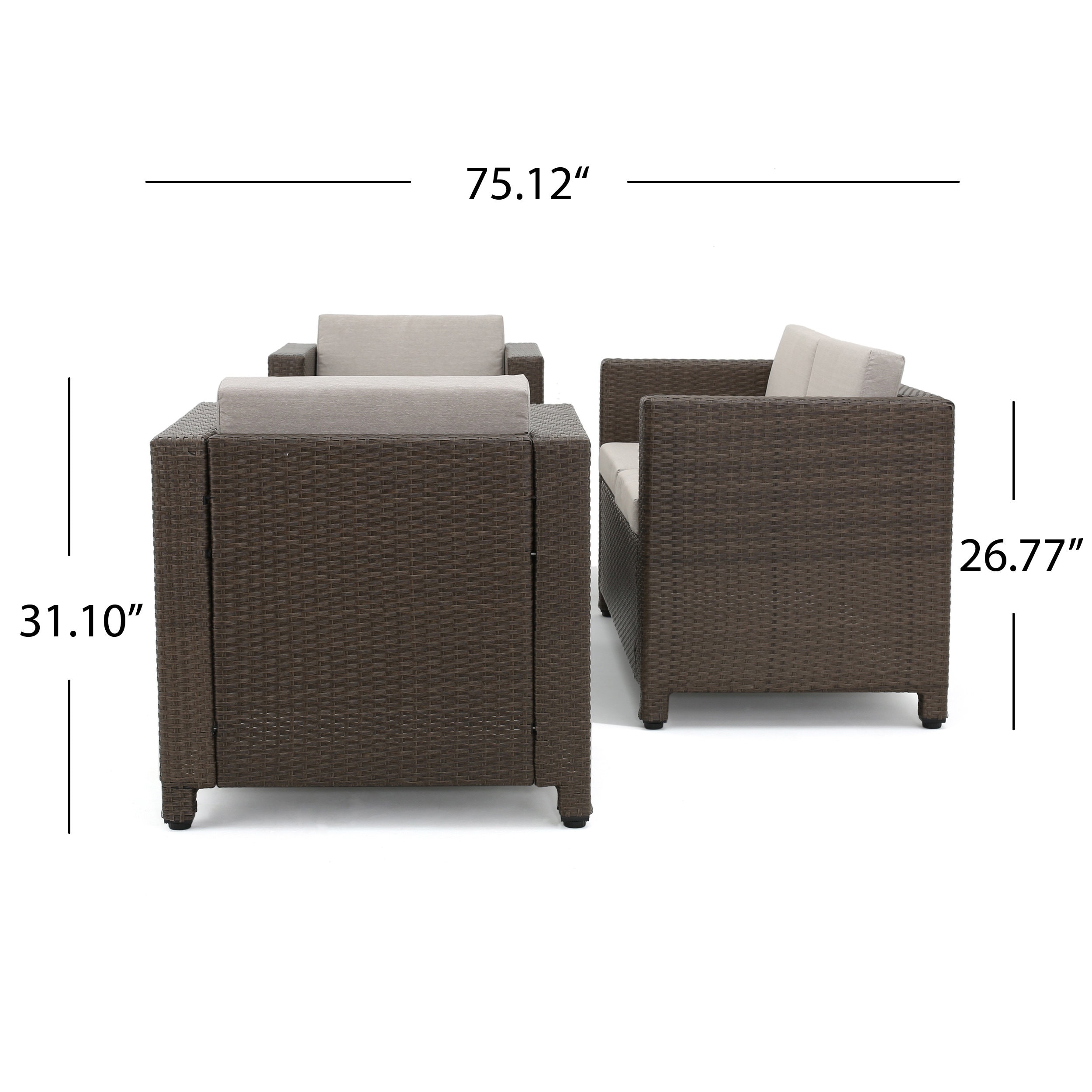 Streamdale Furniture 52978.00BRN Patio-Conversation-Sets - View #3