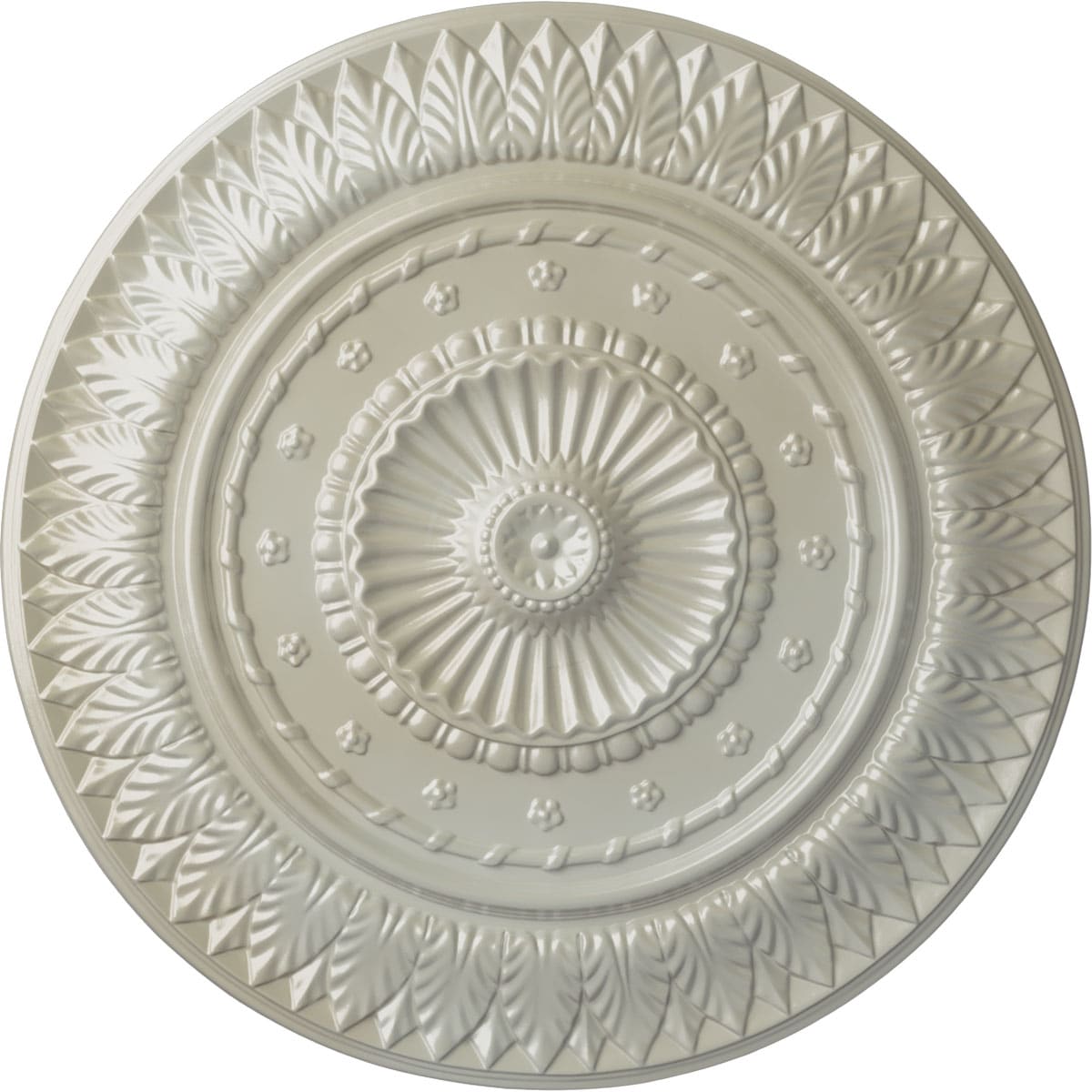 Ekena Millwork CM26CSFBS Christopher 26.625-in W x 26.625-in L Painted Flash Blue Polyurethane Whole Ceiling Medallion