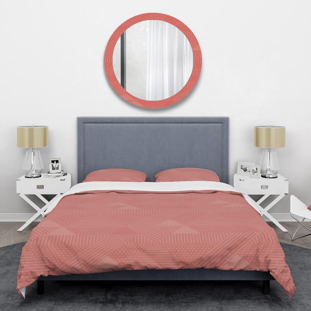 Designart BED24331-T 3-Piece Pink Twin Duvet Cover Set