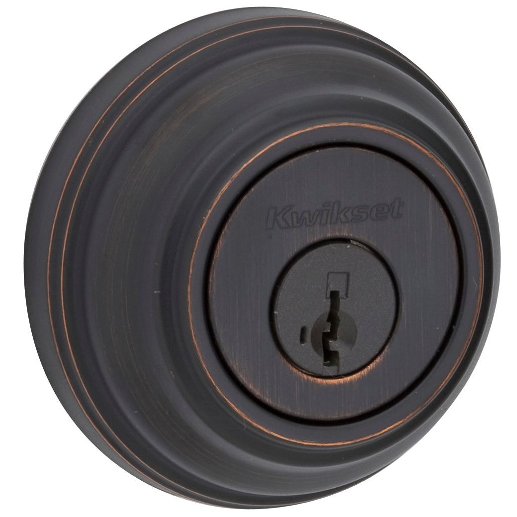 Kwikset Signature Series 985 Venetian Bronze Double Cylinder Deadbolt ...