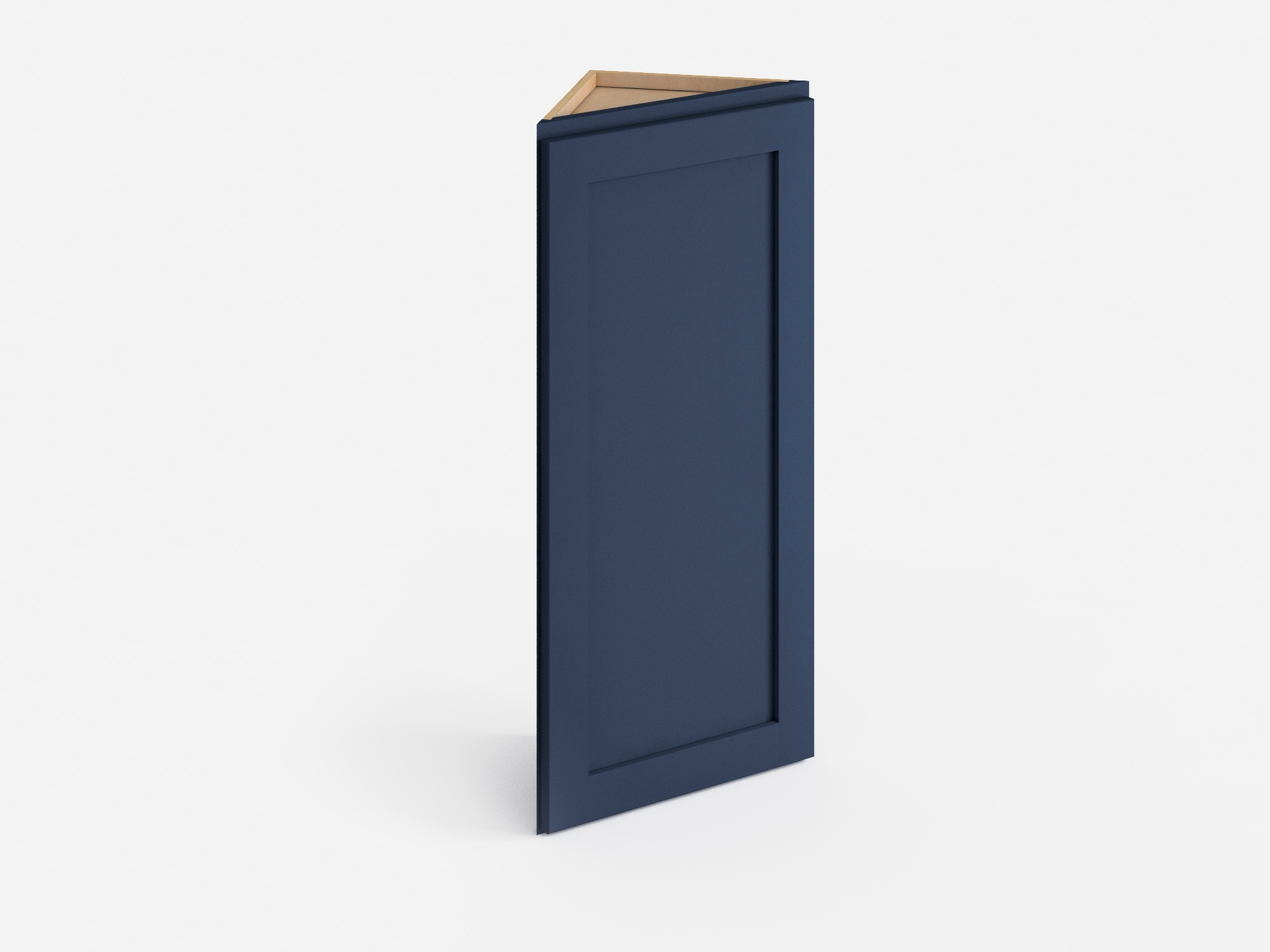 Valleywood Cabinetry Proper Gray 12-in W x 30-in H x 12-in D Proper Gray Birch Diagonal Corner Wall Ready To Assemble Plywood Cabinet (Flat Panel Shaker Style)