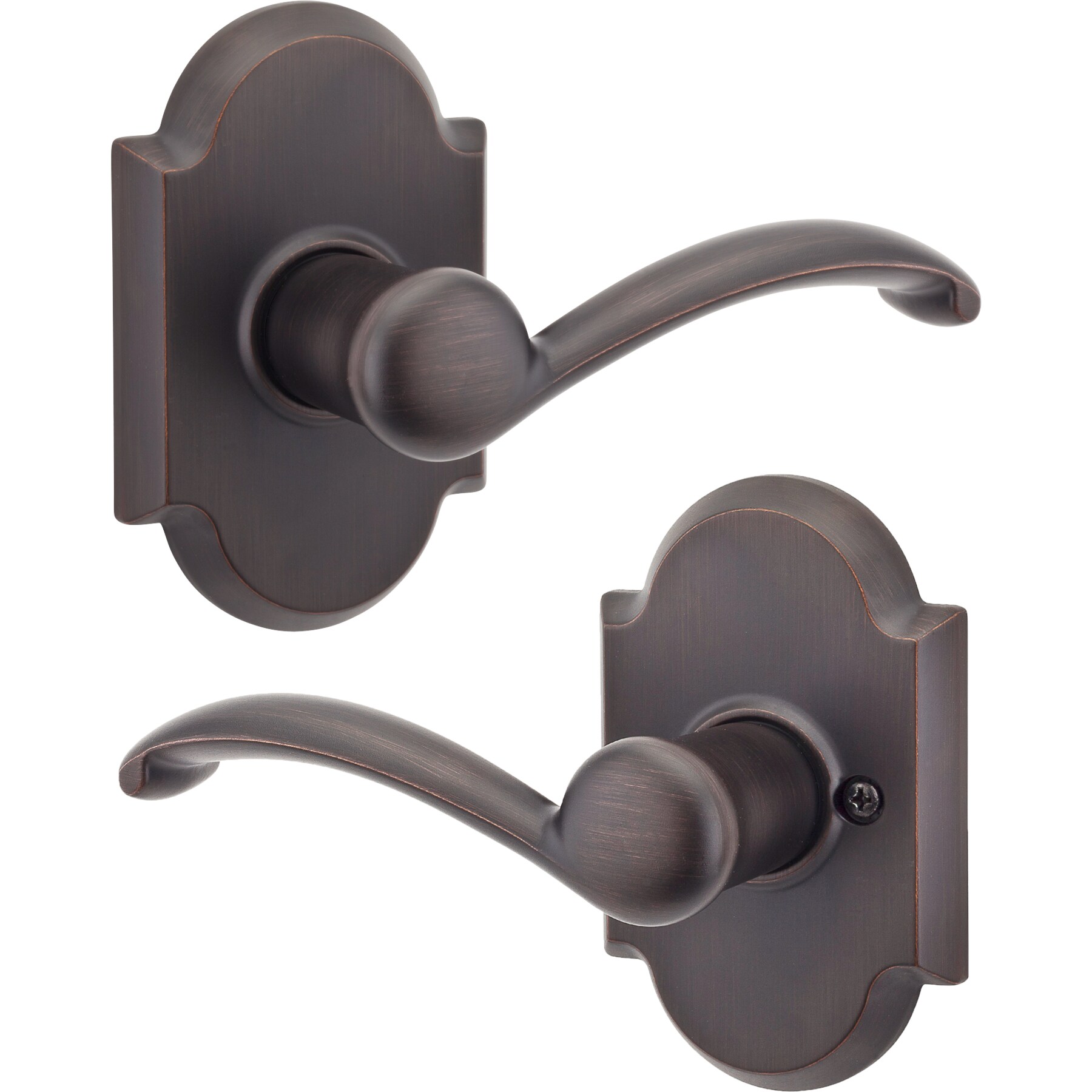 Austin Venetian Bronze Passage Hall/Closet Door Lever (4-Pack)