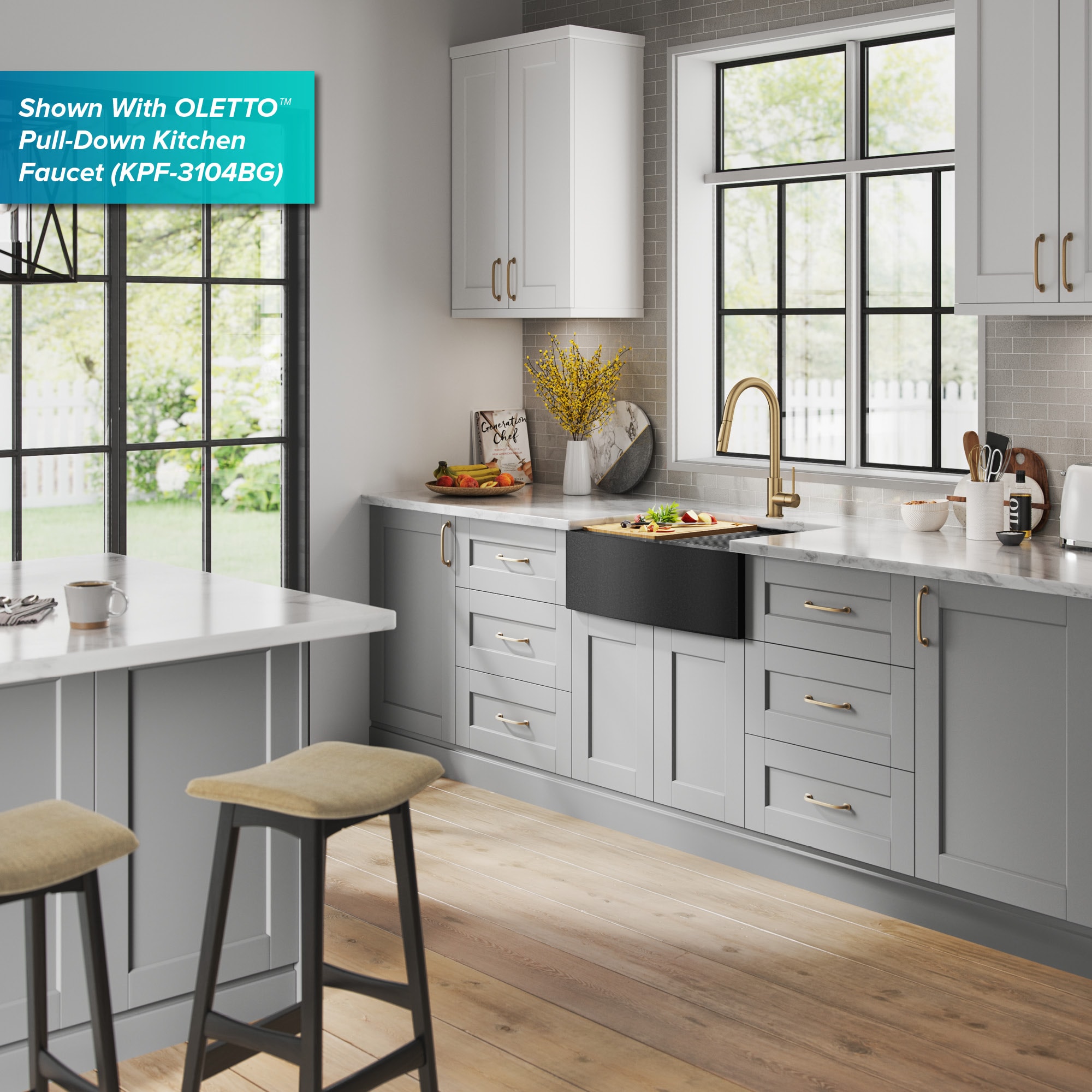 Kraus KWF210-27-PGM Kitchen-Sinks - View #19