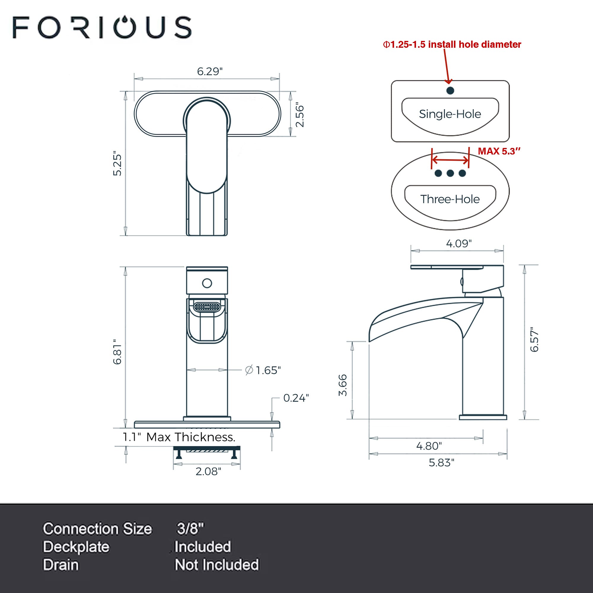 FORIOUS LL0302B Lavatory-Faucets - View #5