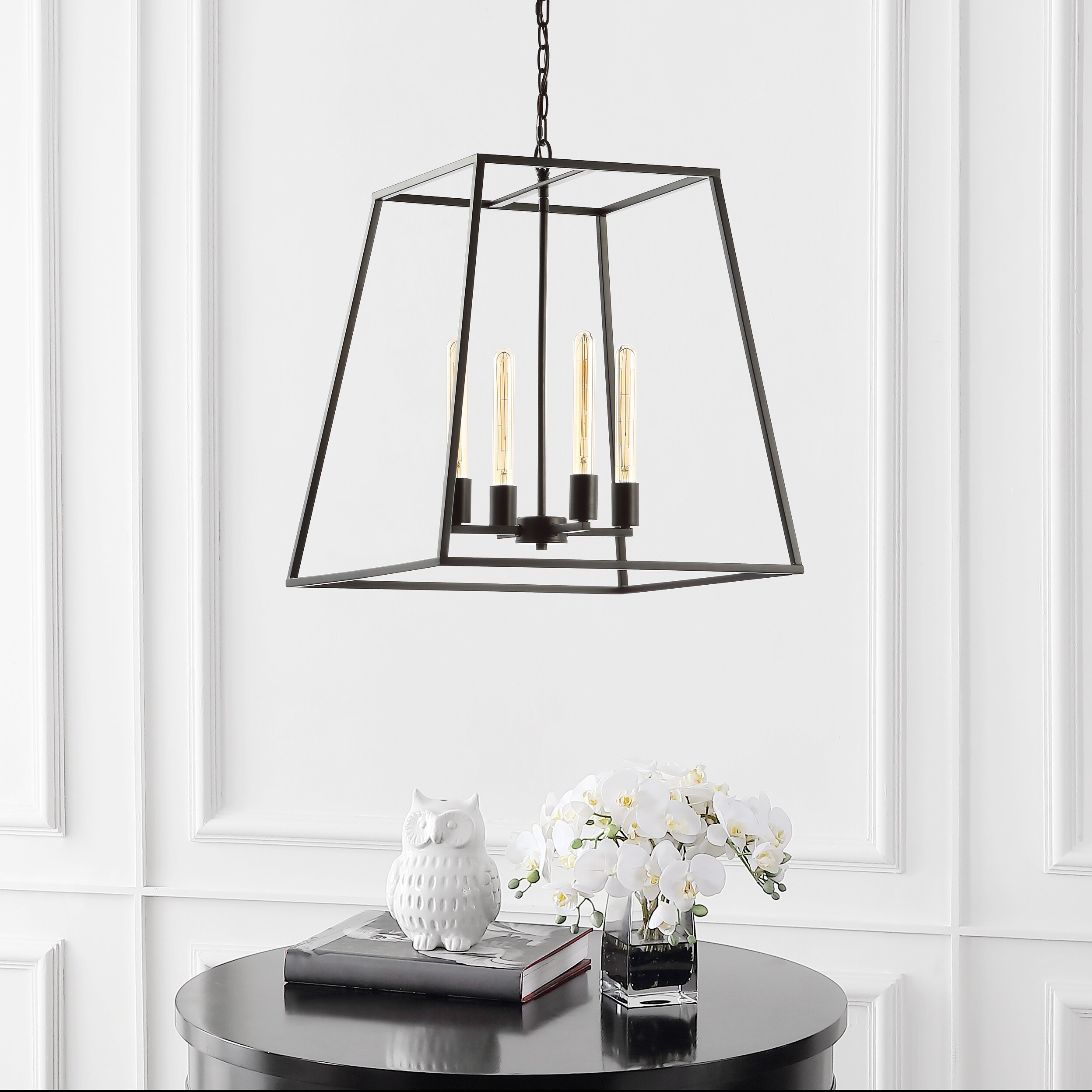 Hutson 21" Rustic French Country Cottage Oil-Rubbed Bronze LED Chandelier