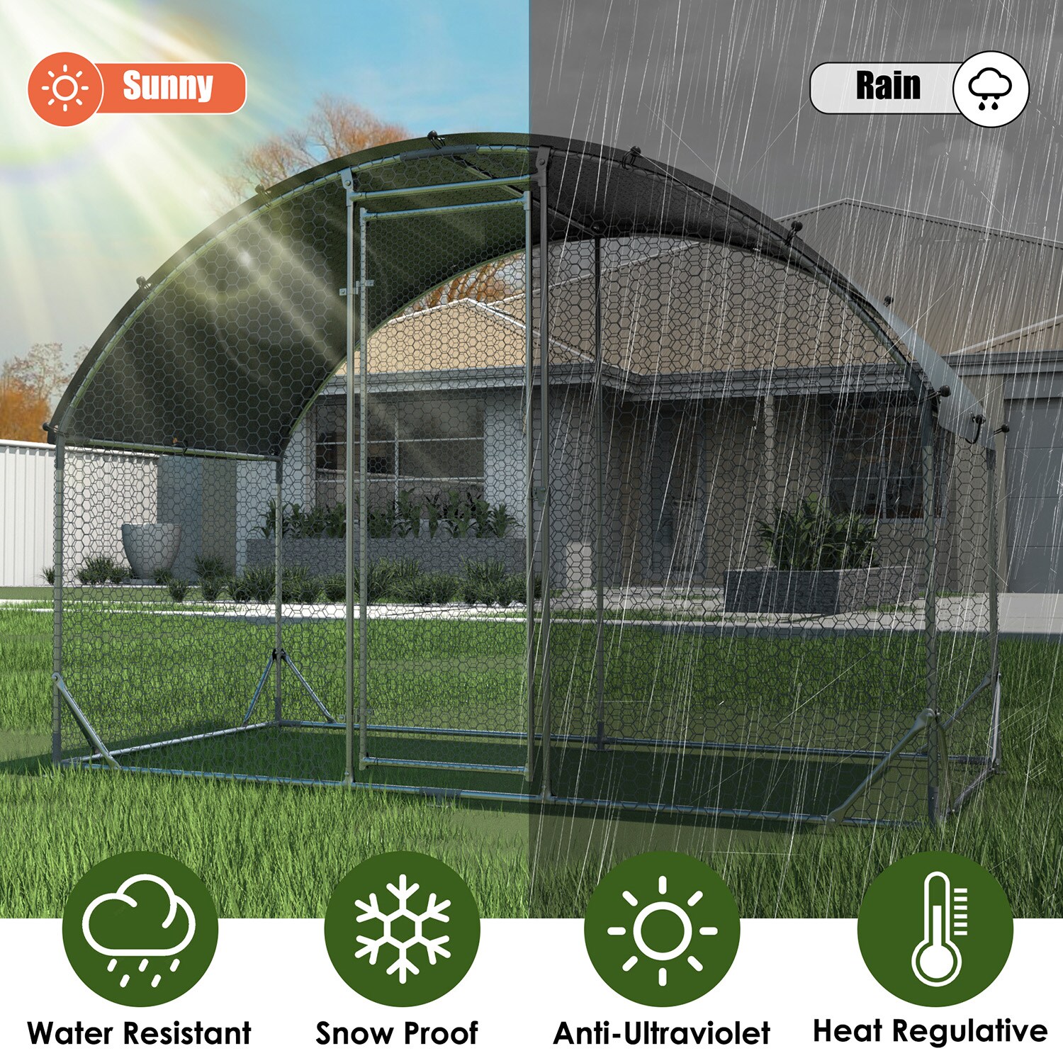 Mondawe MO-63132850 Chicken-Coops-Rabbit-Hutches - View #2
