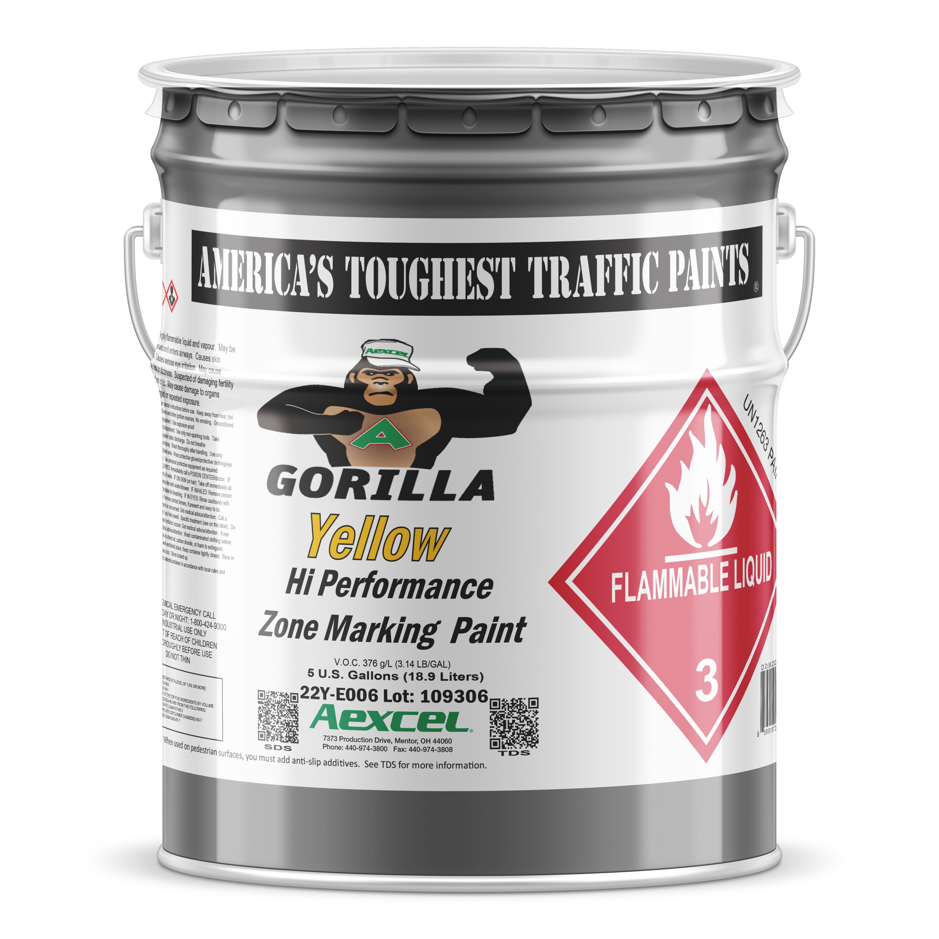 Aexcel Yellow Acrylic Striping Paint (5-Gallon) in the Marking Paint ...