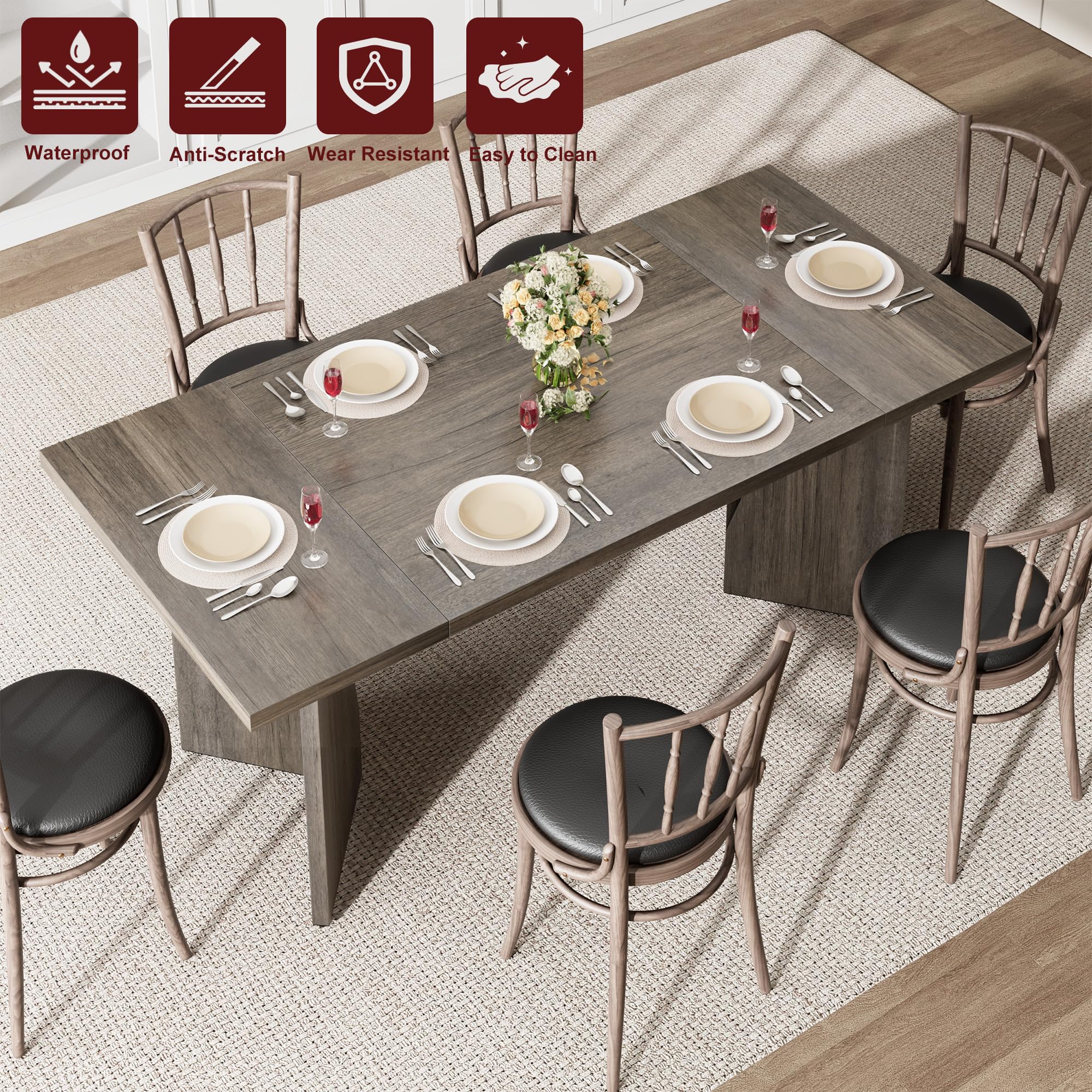 GarveeLife LROY-PHO-34Q4SGVL Dining-Tables - View #4