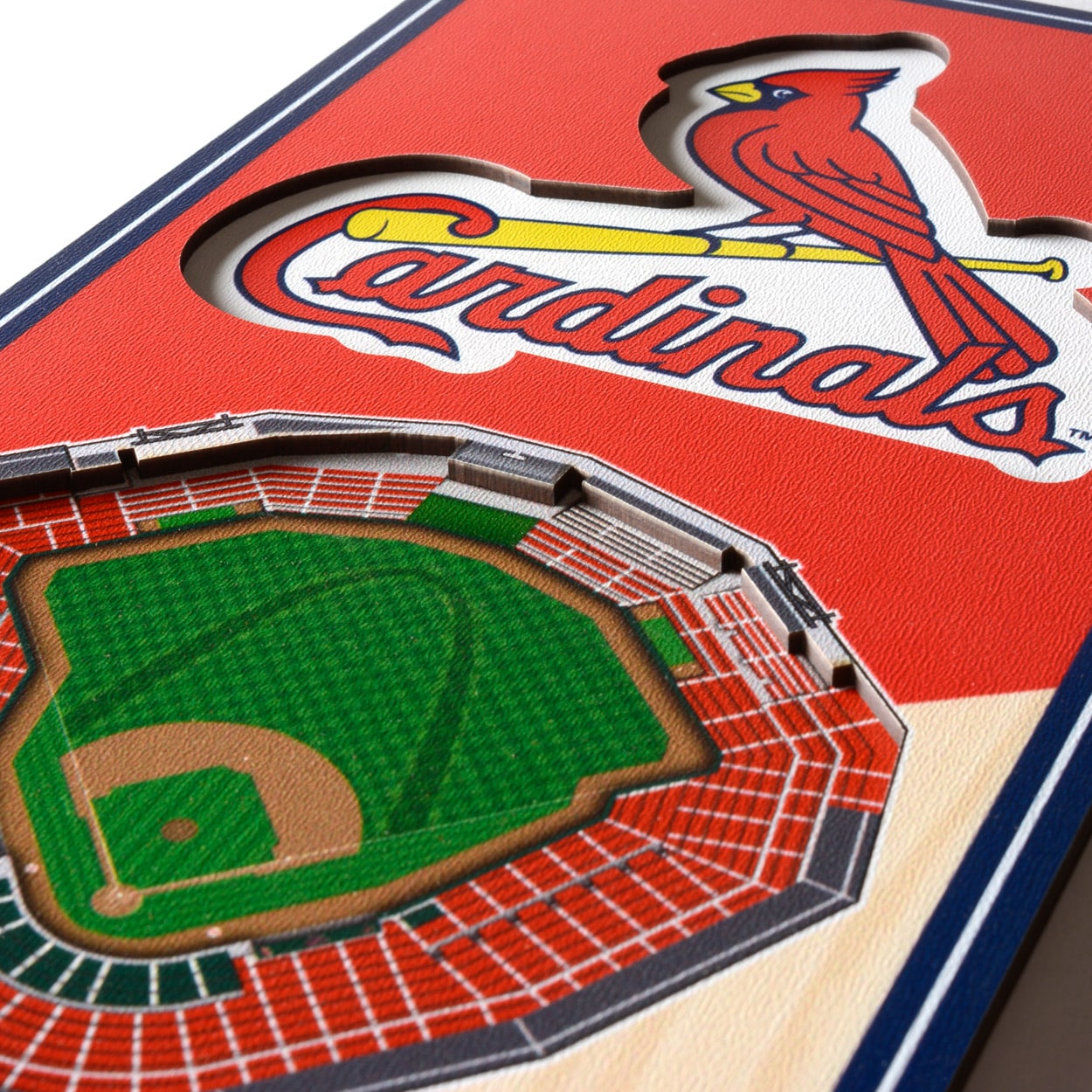 St. Louis Cardinals 25 Layer 25 x 19 StadiumViews 3D Wall Art
