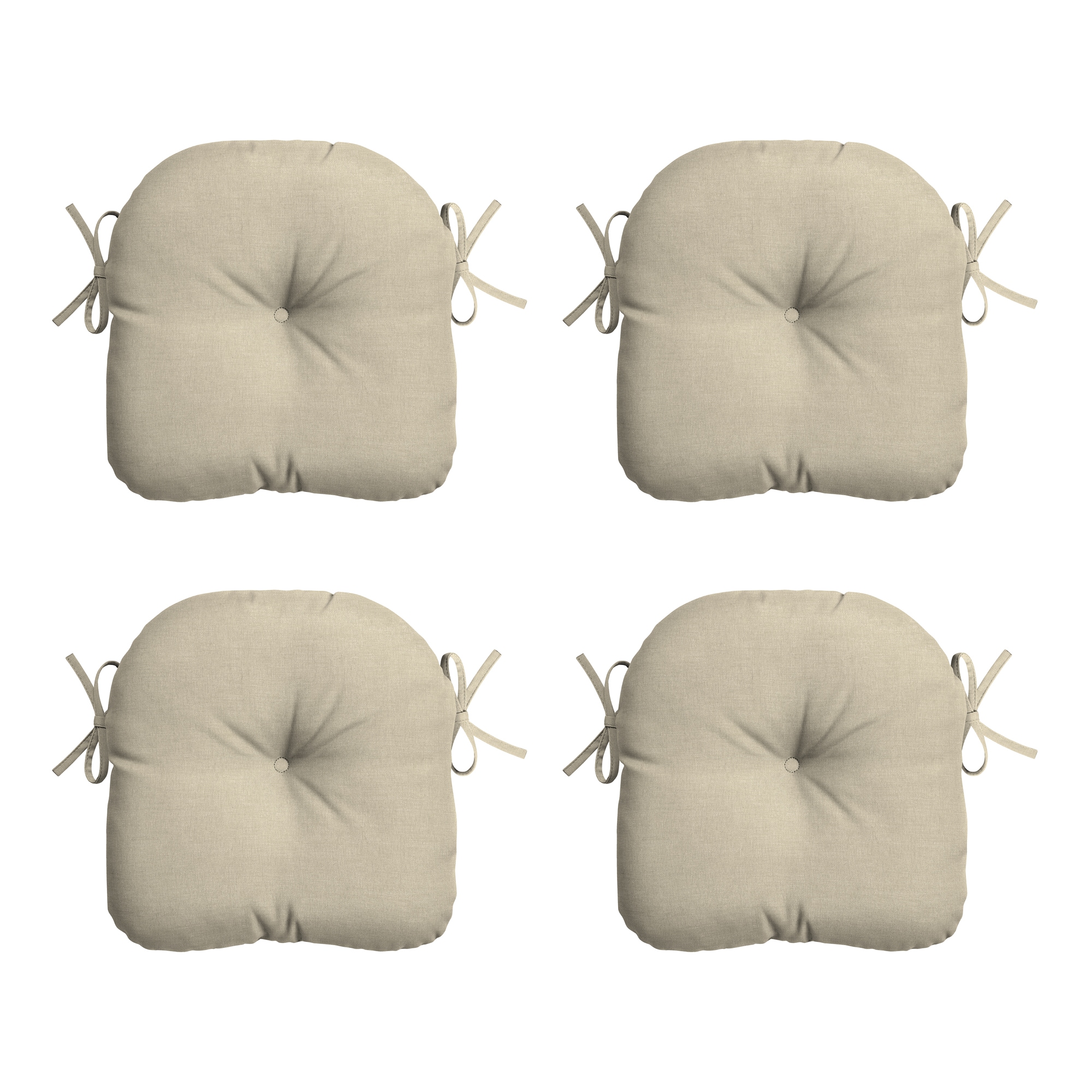 ARDEN ZQ0DE02B-D9Z4 15-in x 14.5-in 4 -Piece Tan Leala Patio chair cushion