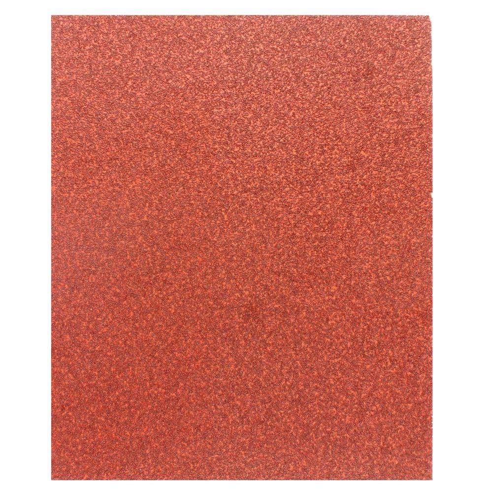 Gator 1/4 Sheet Red Resin 50 Grit 20pk 20-Piece Aluminum Oxide 50-Grit  Sheet Sandpaper in the Power Tool Sandpaper department at