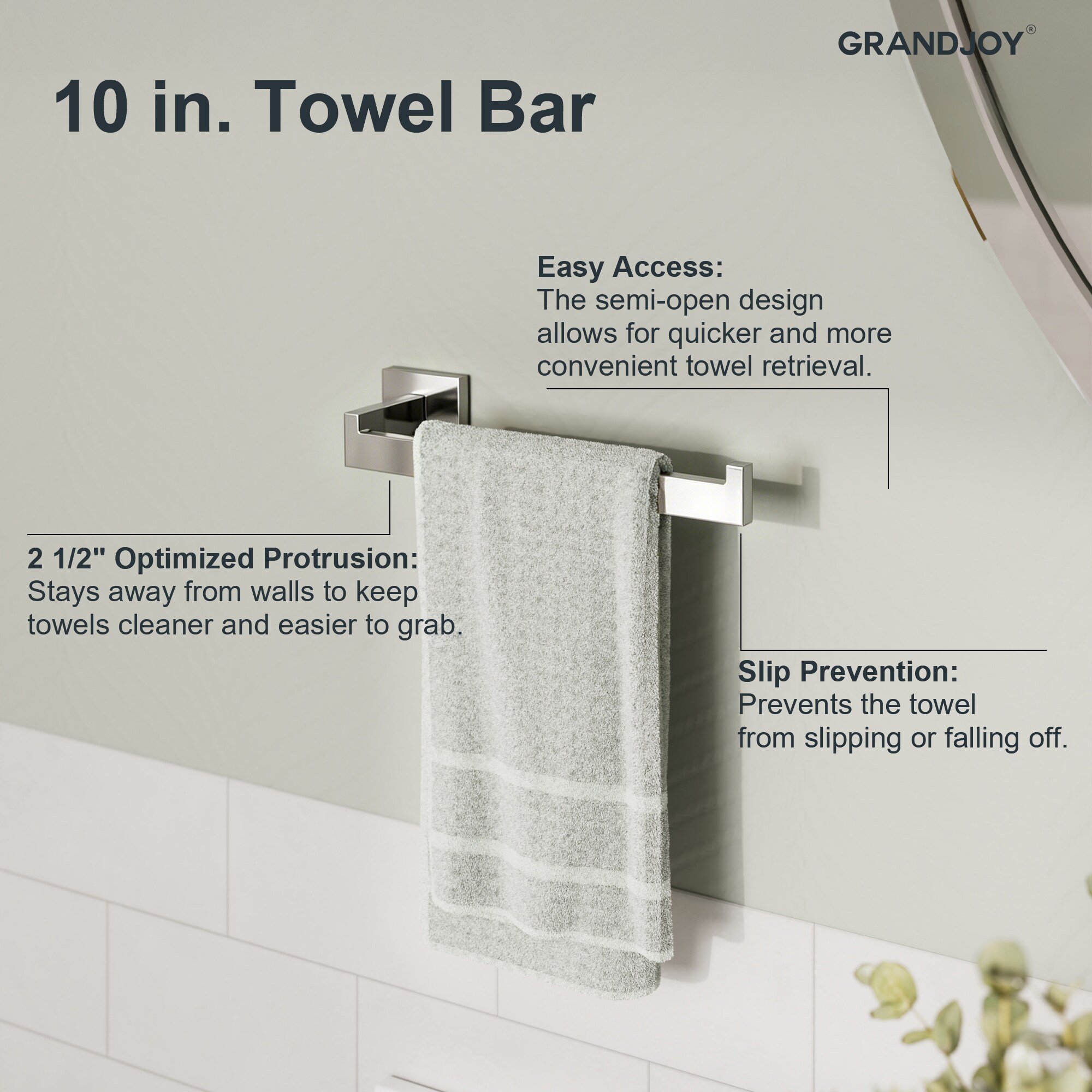 GRANDJOY SGF20GJ-02CH Decorative-Bath-Hardware-Kits - View #5