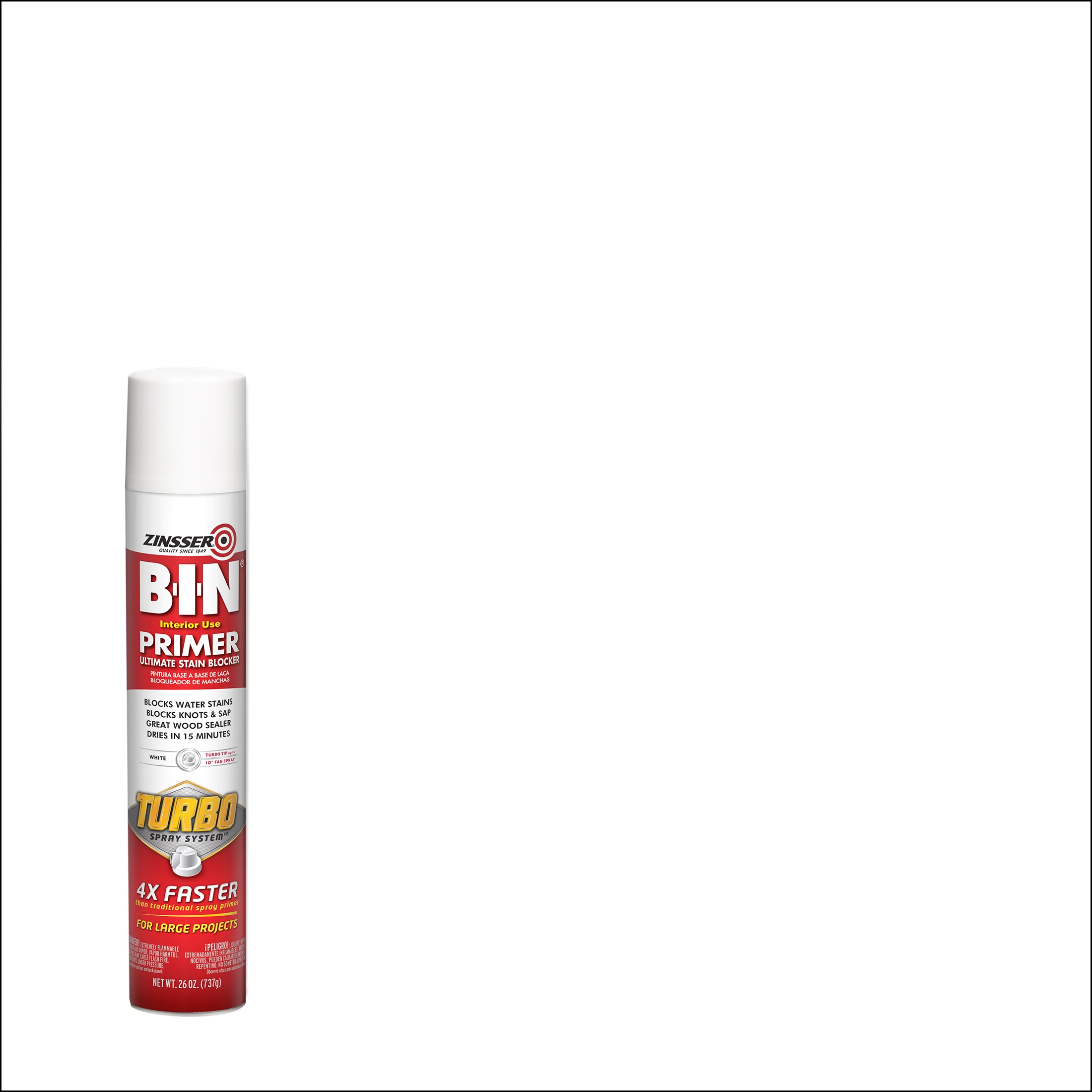 Zinsser B-I-N Interior Multi-Purpose Shellac Wall and Ceiling Primer  (13-oz) in the Primer department at