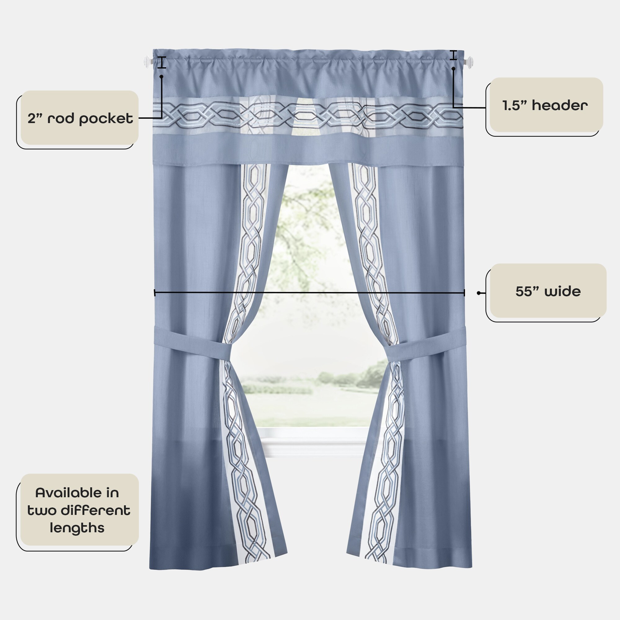 Achim PA5P63BL12 curtains - View #6