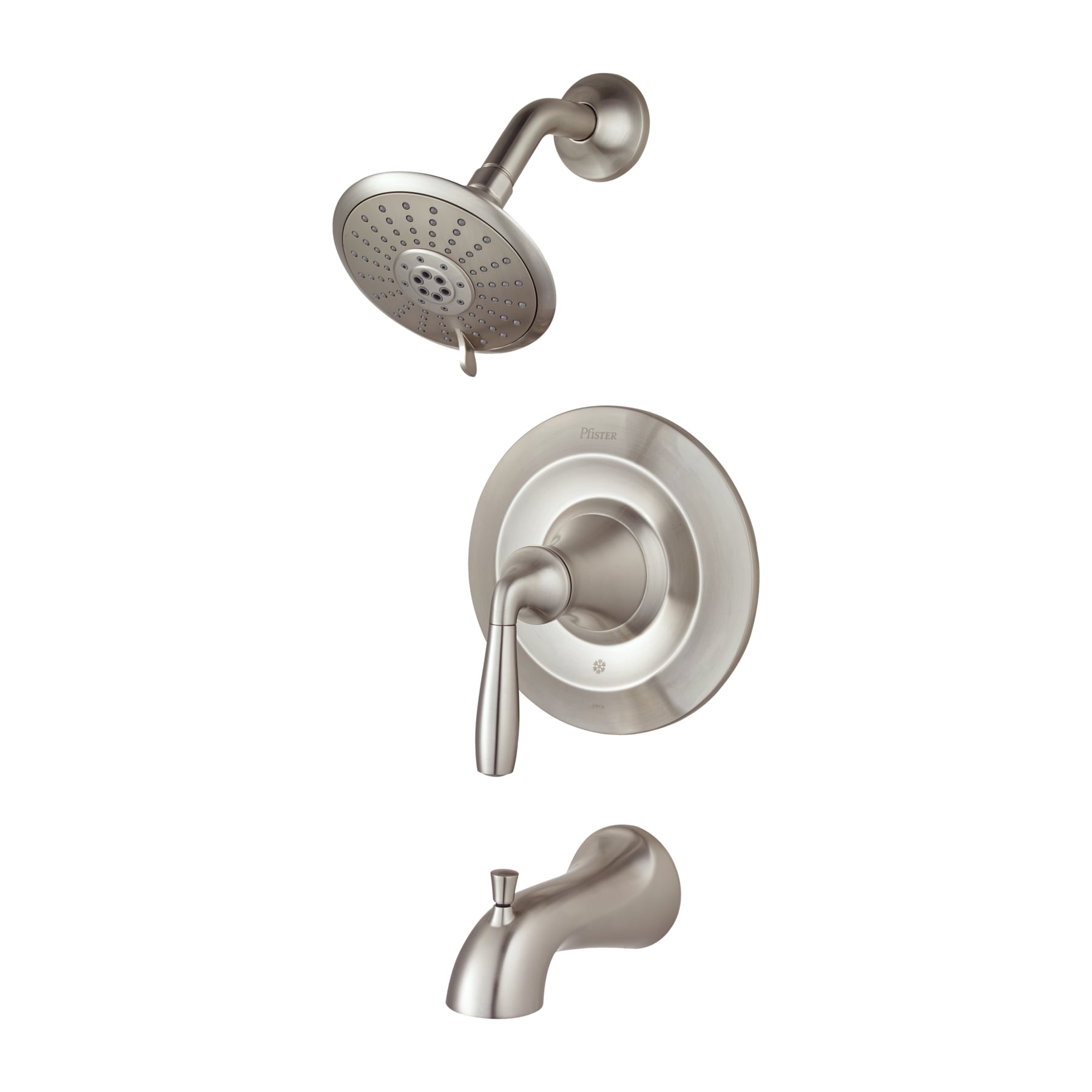 Pfister LG89-8TRK Iyla Brushed Nickel 1-handle Multi-function Round Bathtub and Shower Faucet