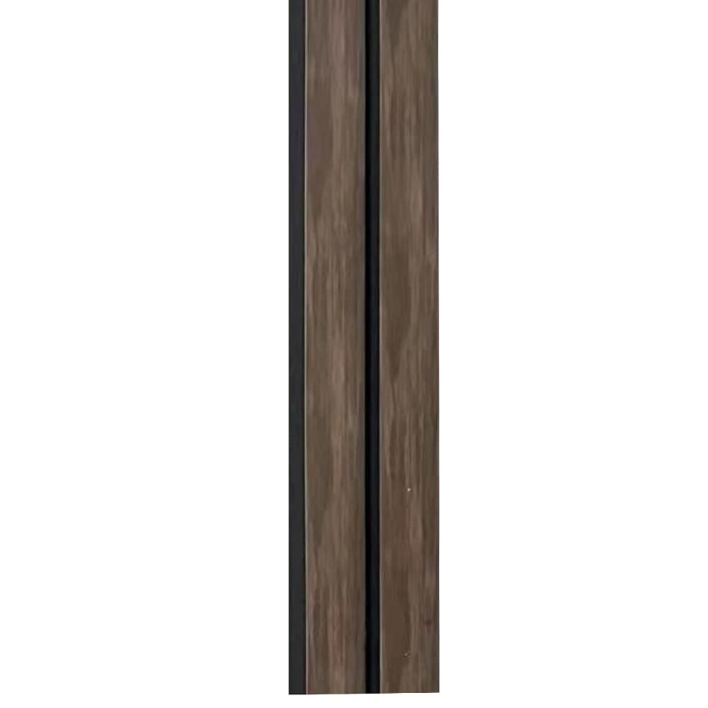 HIGHLANDERHOME VWCS055 Smooth Brown Composite Shiplap Wall Plank ( 6 -Pack , Covers 16-sq ft )