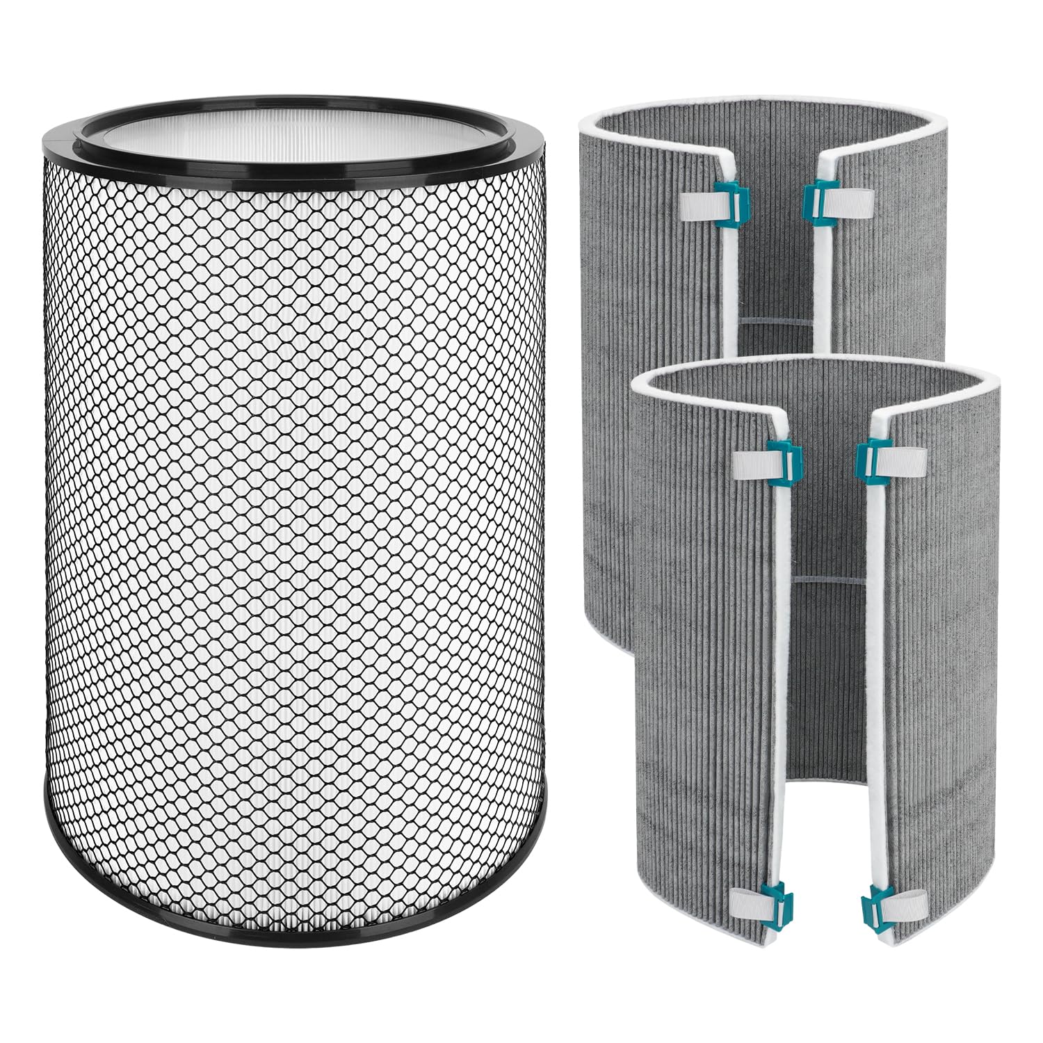 AKSCYZM  BP03 Filter Replacement Set Compatible with BP03 BP04 BP06 Purifier Big Quiet Formaldehyde H13 high-efficiency and Activated Carbon