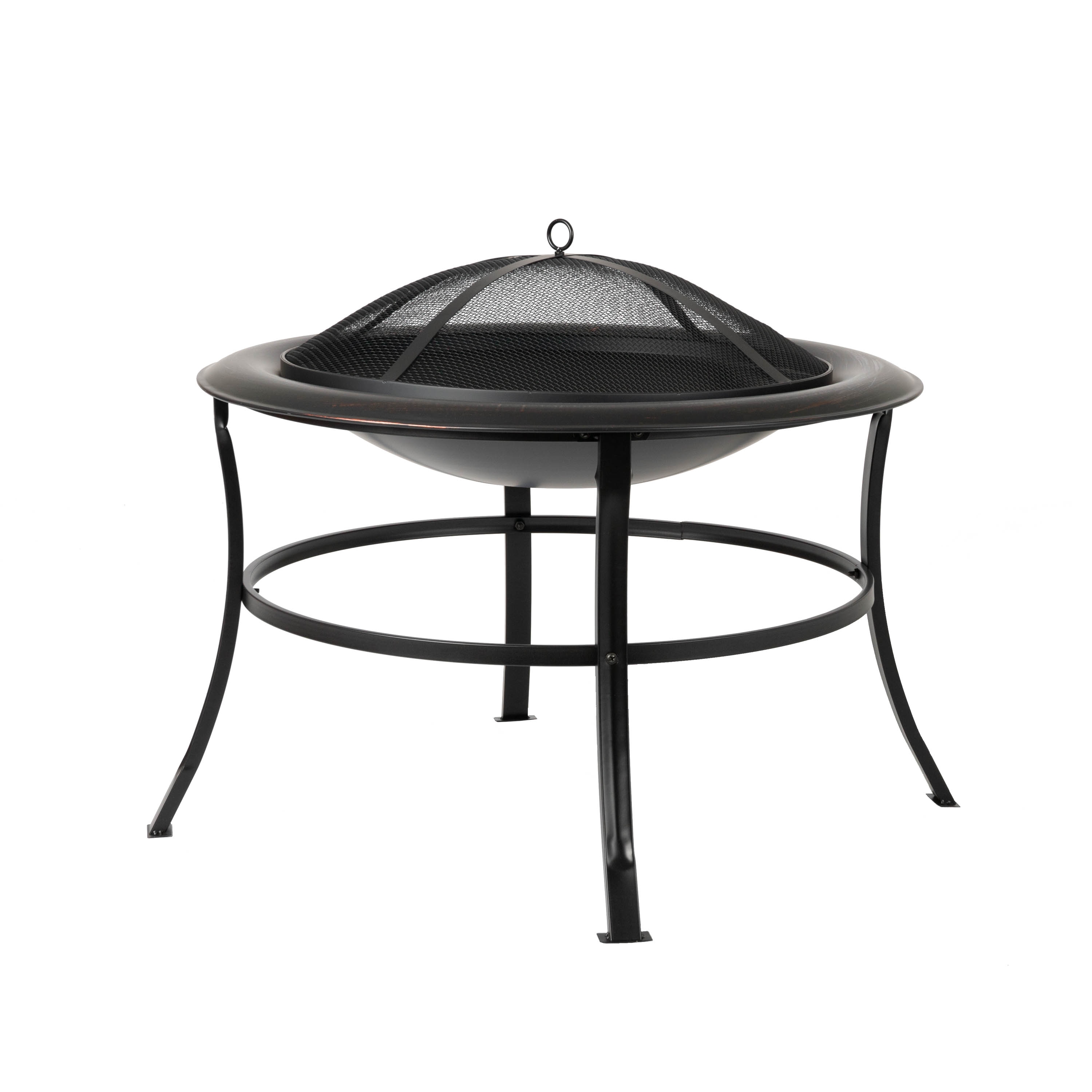 Tokia 30" Bronze Steel Wood Burning Fire Pit