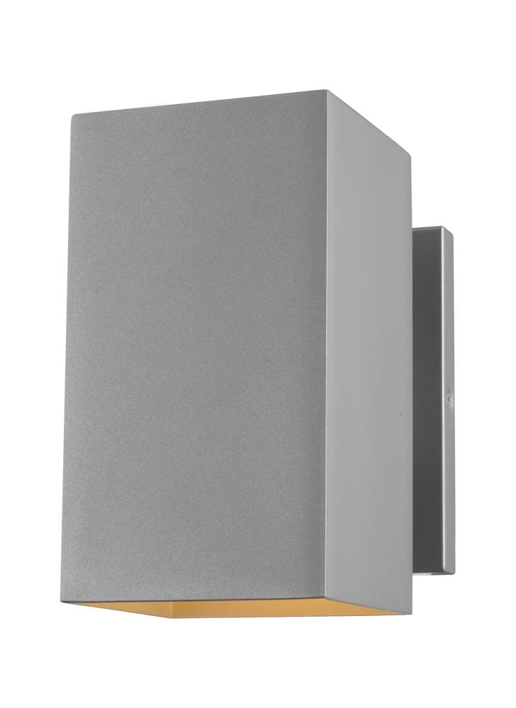 Elegant Brushed Nickel LED Outdoor Wall Lantern, Dimmable