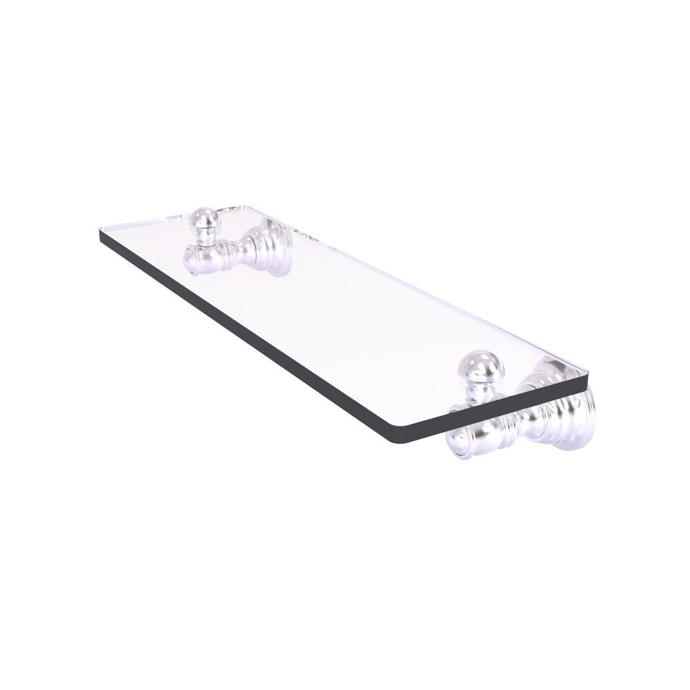 Allied Brass CL-1-16-SCH Carolina Satin Chrome Wall mount Bathroom Shelf ( 16-in x 2.4-in x 5-in )