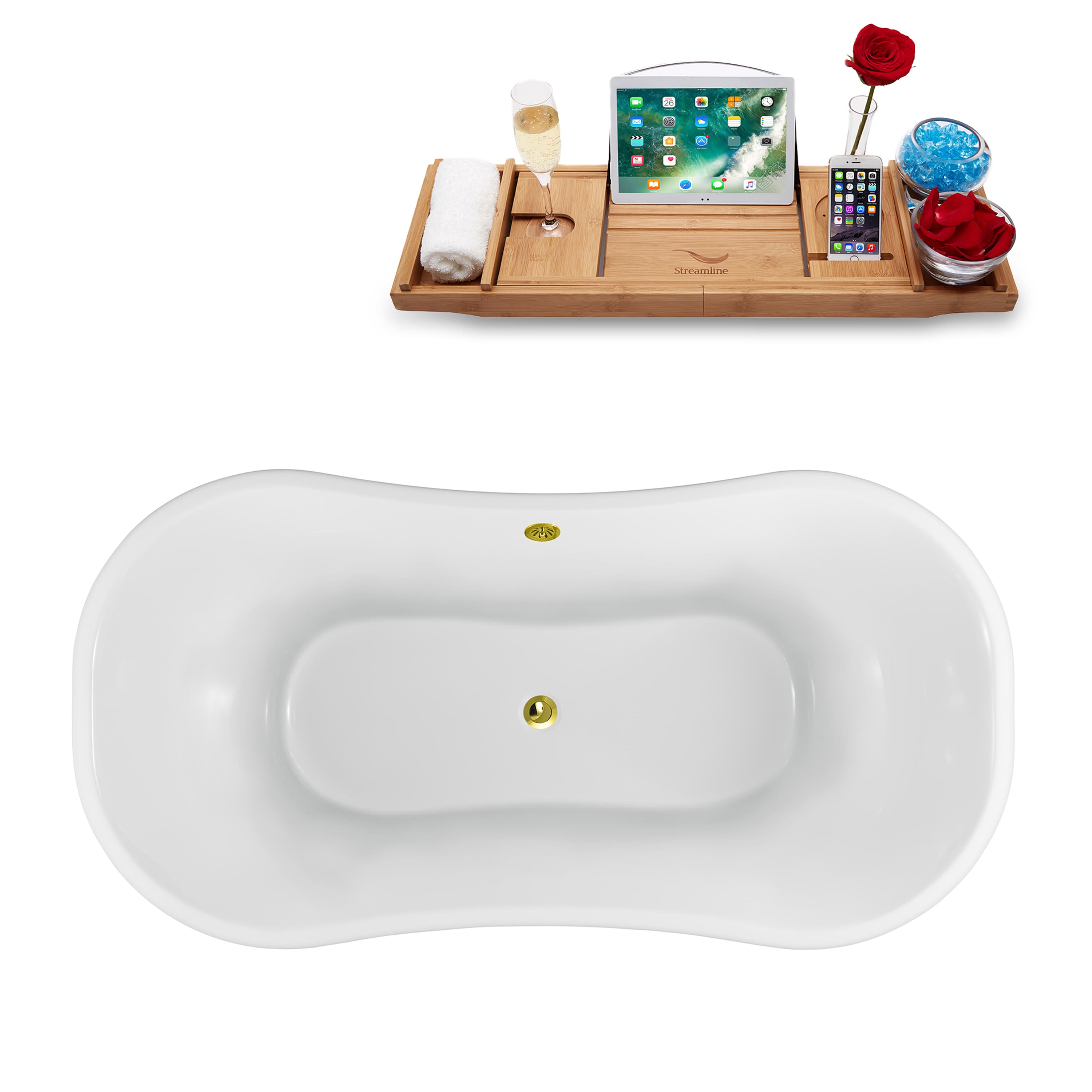 Streamline N920GLD-GLD bathtubs - View #3