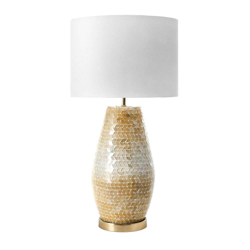 nuLOOM RJT23AA Yellow 3-way Table Lamp with Fabric Shade