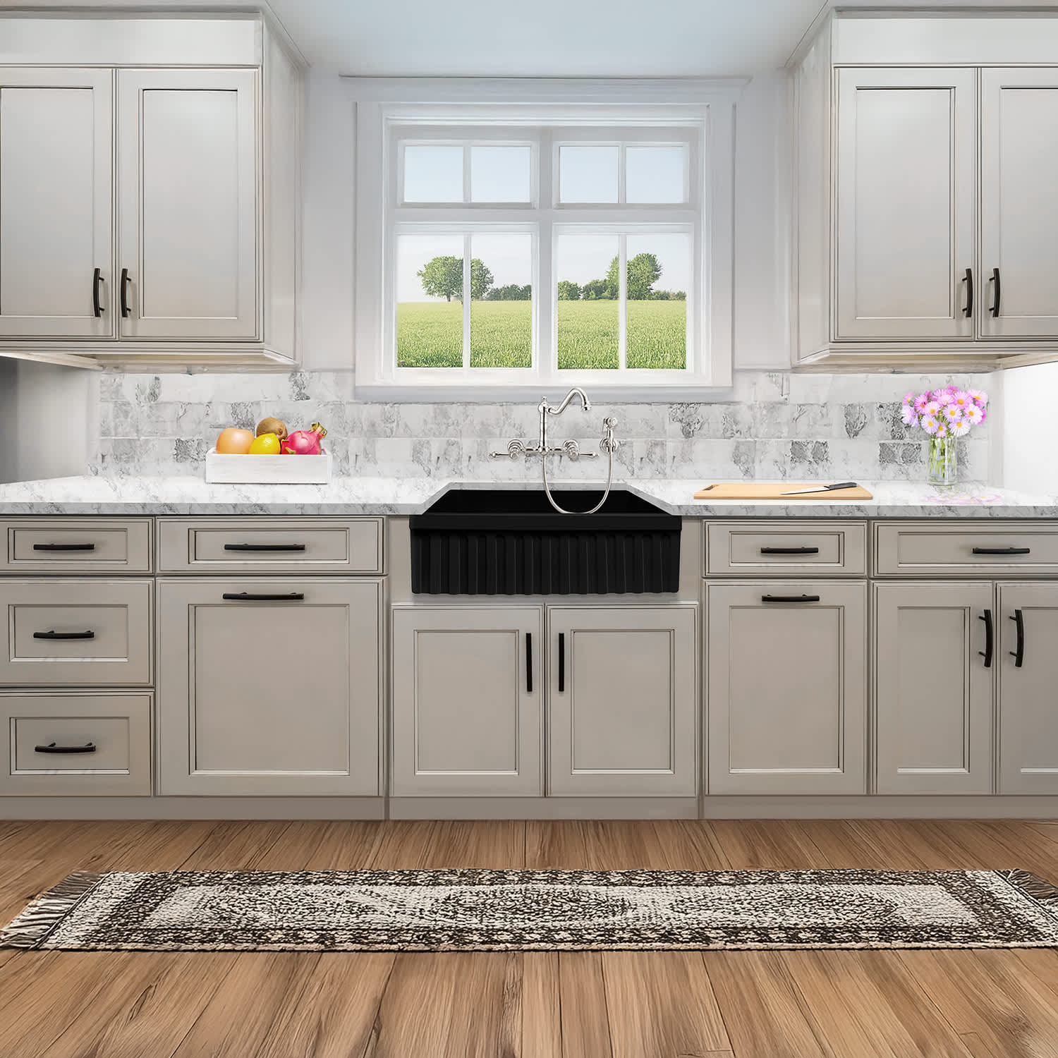 Whitehaus Collection WHQ330-BLACK Kitchen-Sinks - View #4