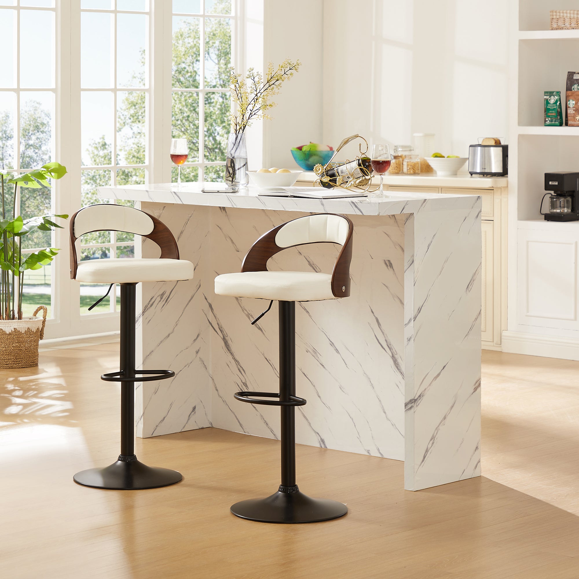 Vecelo LOE-C18-WHT stools - View #3