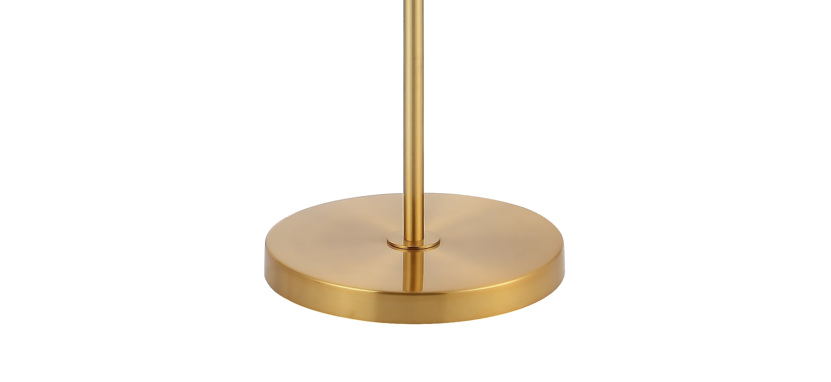 Kathryn Brass Gold Adjustable Iron and Seeded Glass Floor Lamp