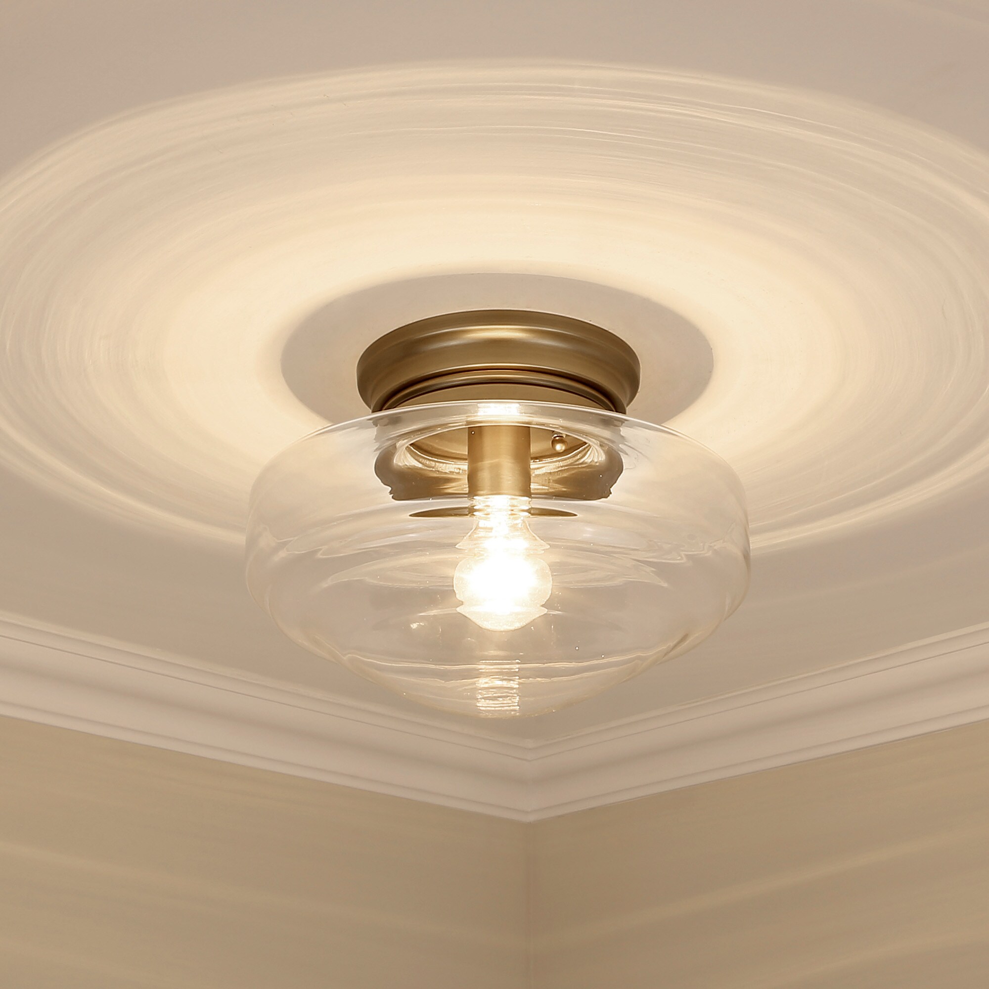 Golden Lighting 0508-SF MBS-CLR flushmounts - View #3