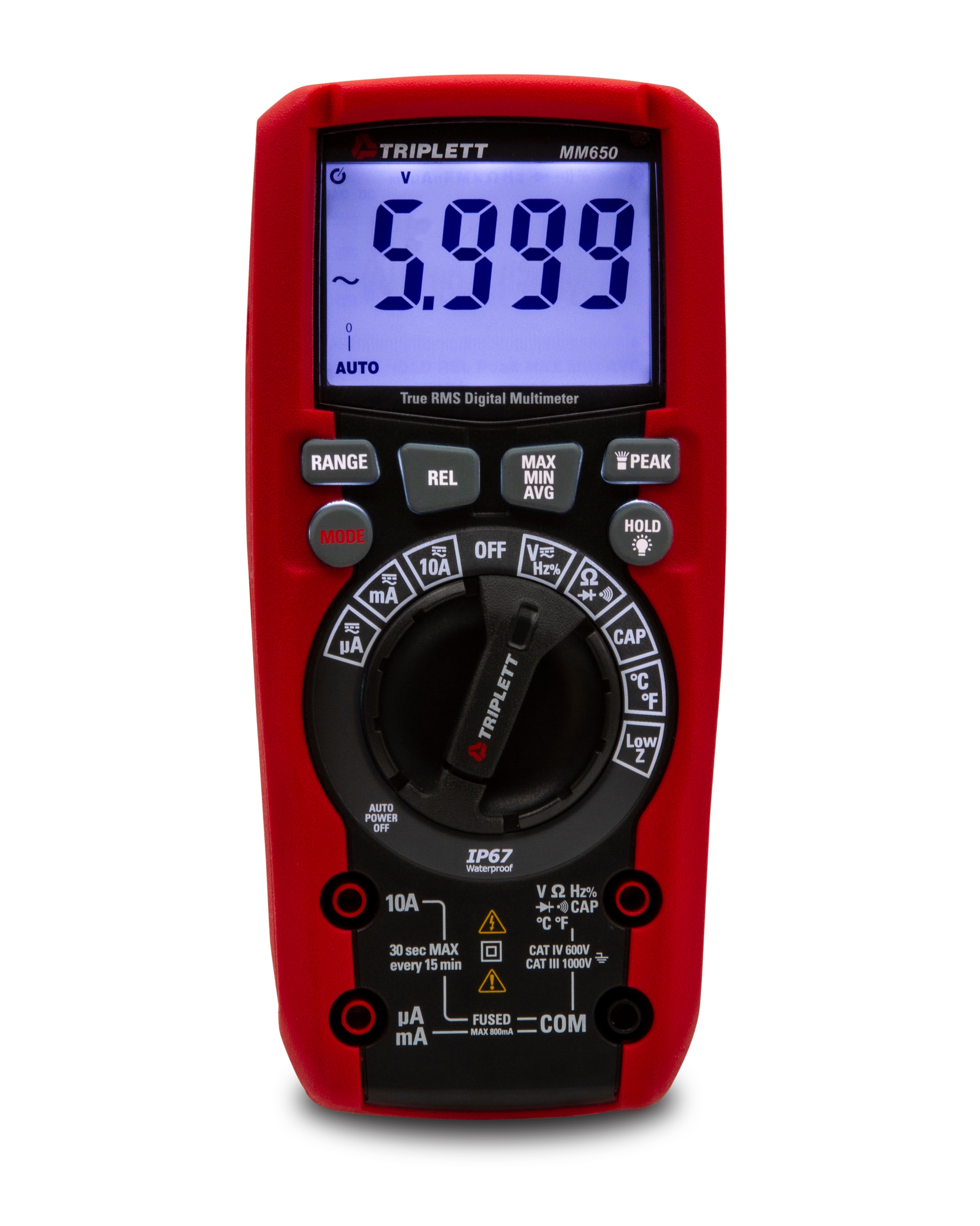 TRIPLETT 1000V-Volt Lcd Ac/Dc Multimeter (Battery in the Test Meters at Lowes.com