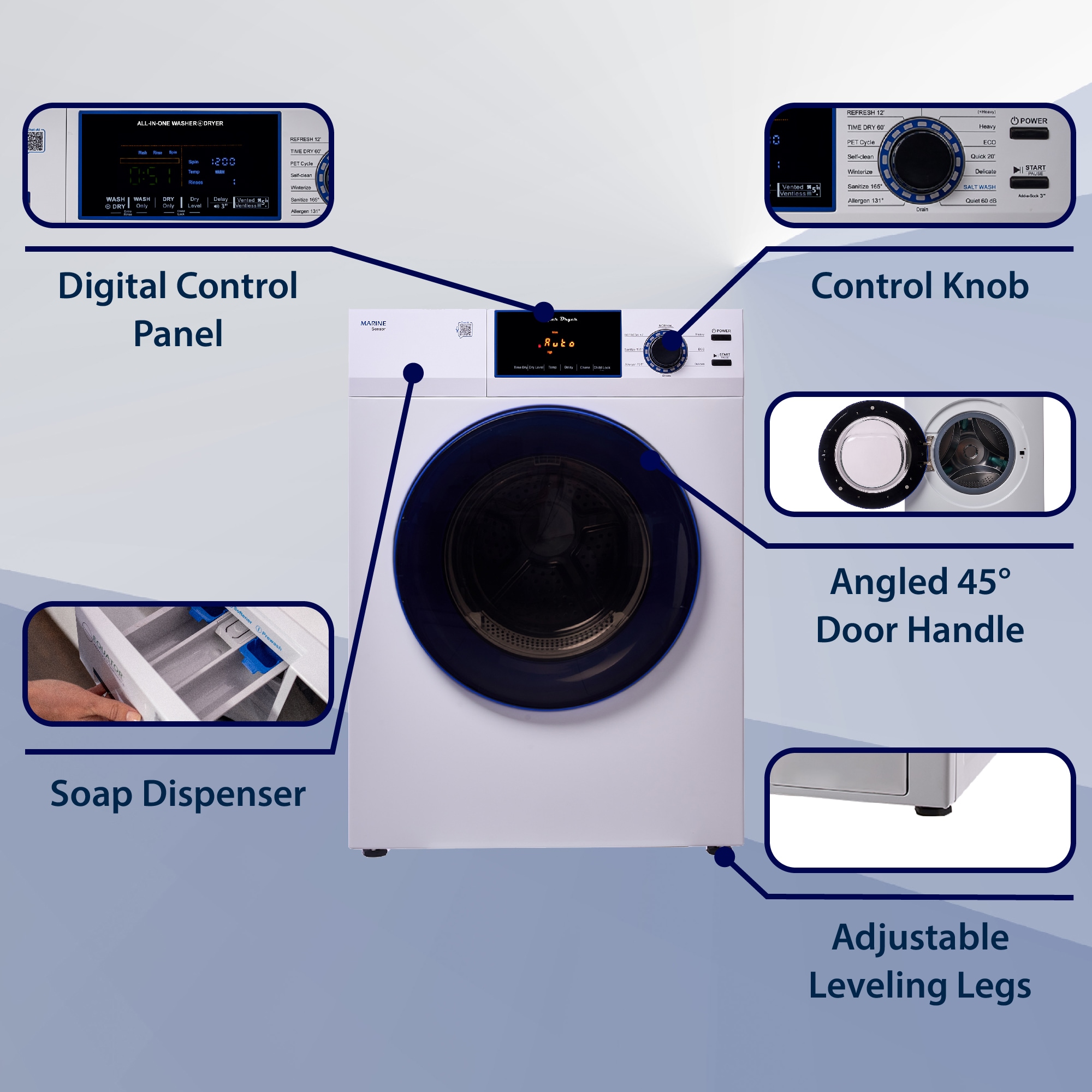 Equator Advanced Appliances EZ 4650 CV MARINE Combination-Washers-Dryers - View #16