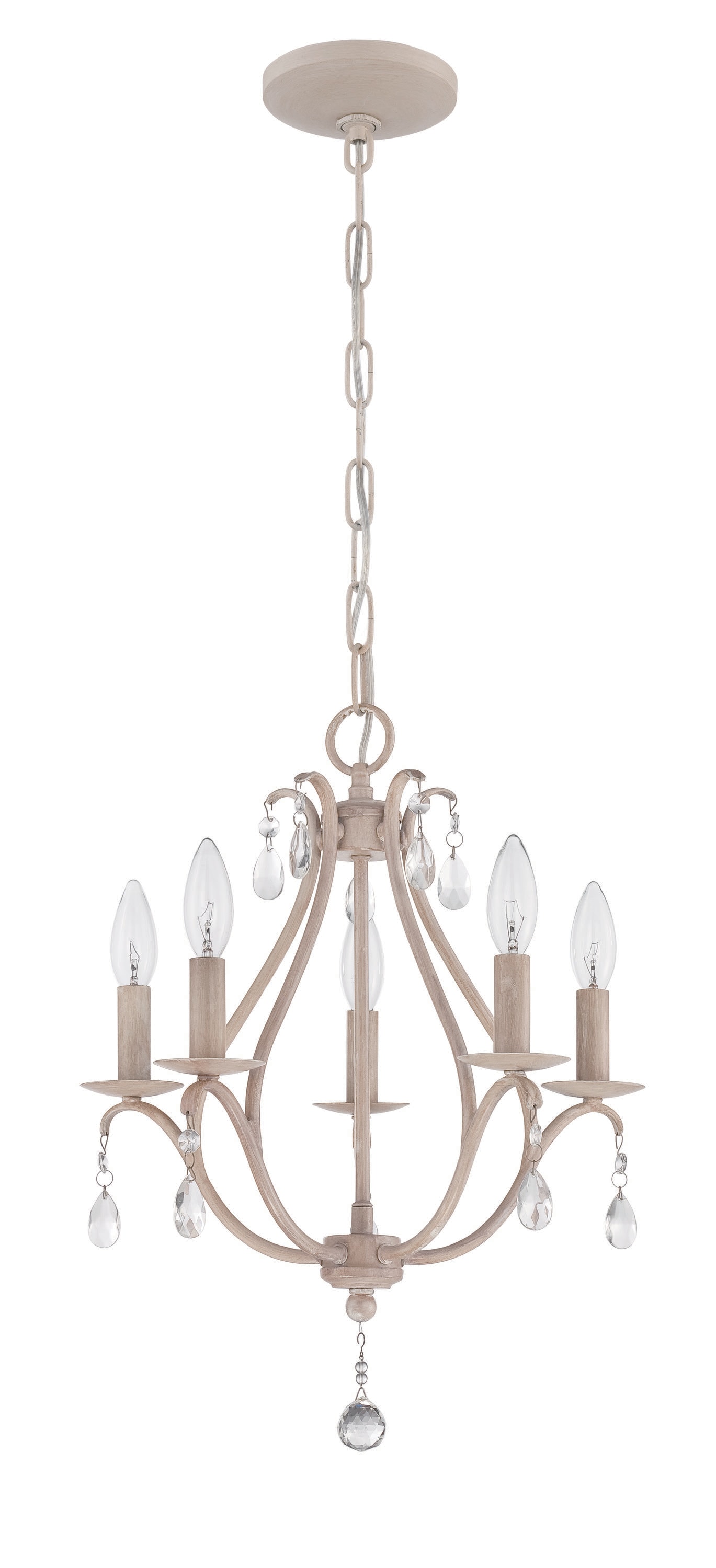 Craftmade 1015C-ATL Signature 5-Light Antique Linen Transitional Dry Rated Chandelier