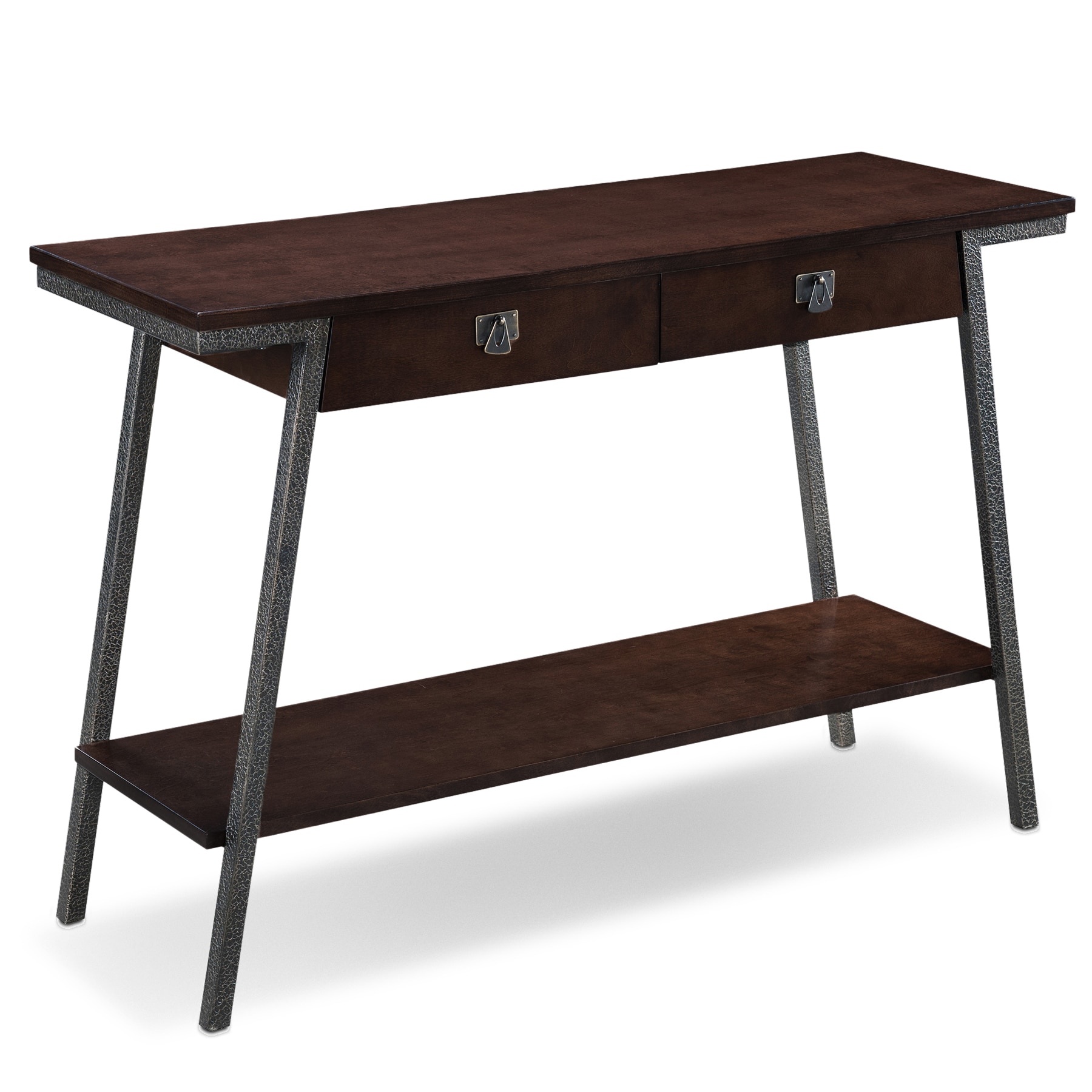 Leick Home 11433 Empiria Modern Walnut Sofa table