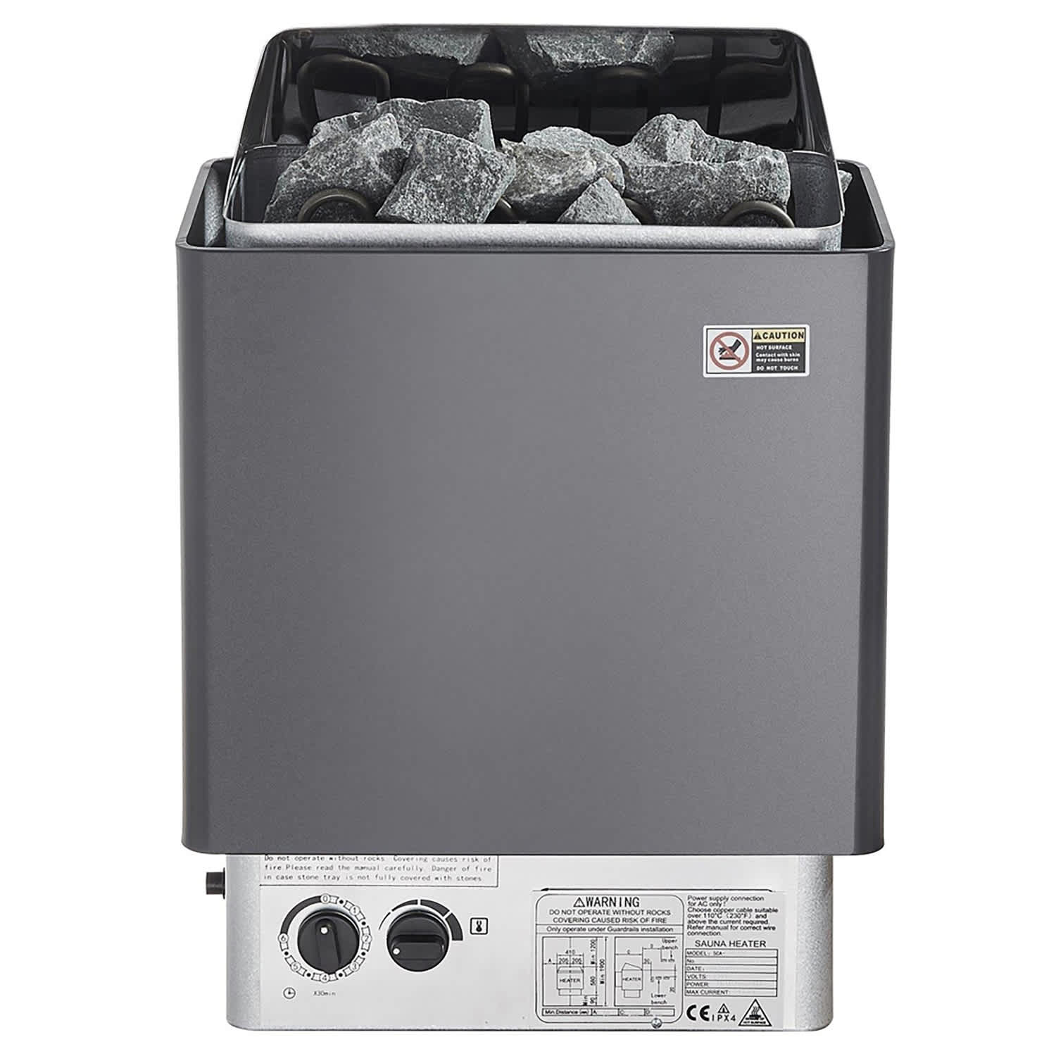 Choco Moon 6219035187783 Sauna Heater 6KW 220V Electric Sauna Stove Steam Bath Sauna Heater with Built-In Controls 3h Timer and Adjustable Temp