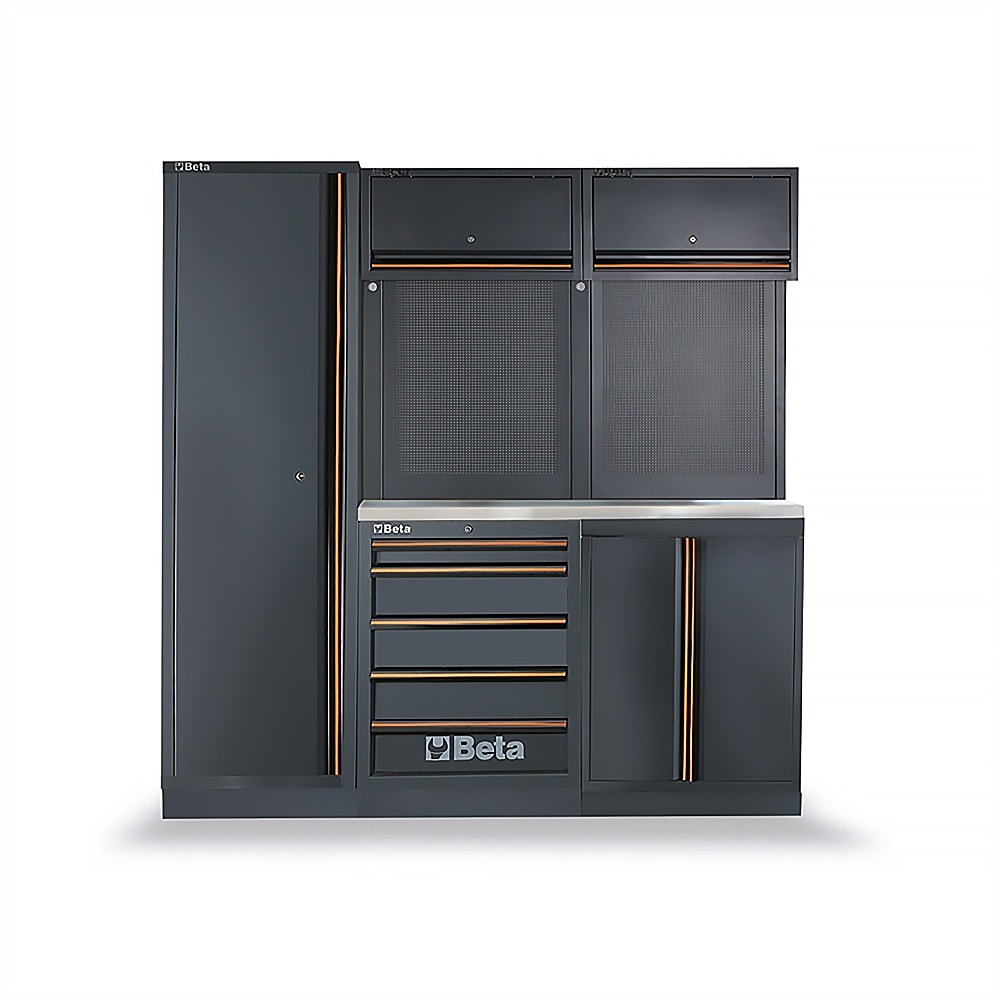 Beta 77.17-in W x 78.74-in H x 19.49-in D 5 -Cabinets Steel Gray Garage Storage System #045001998