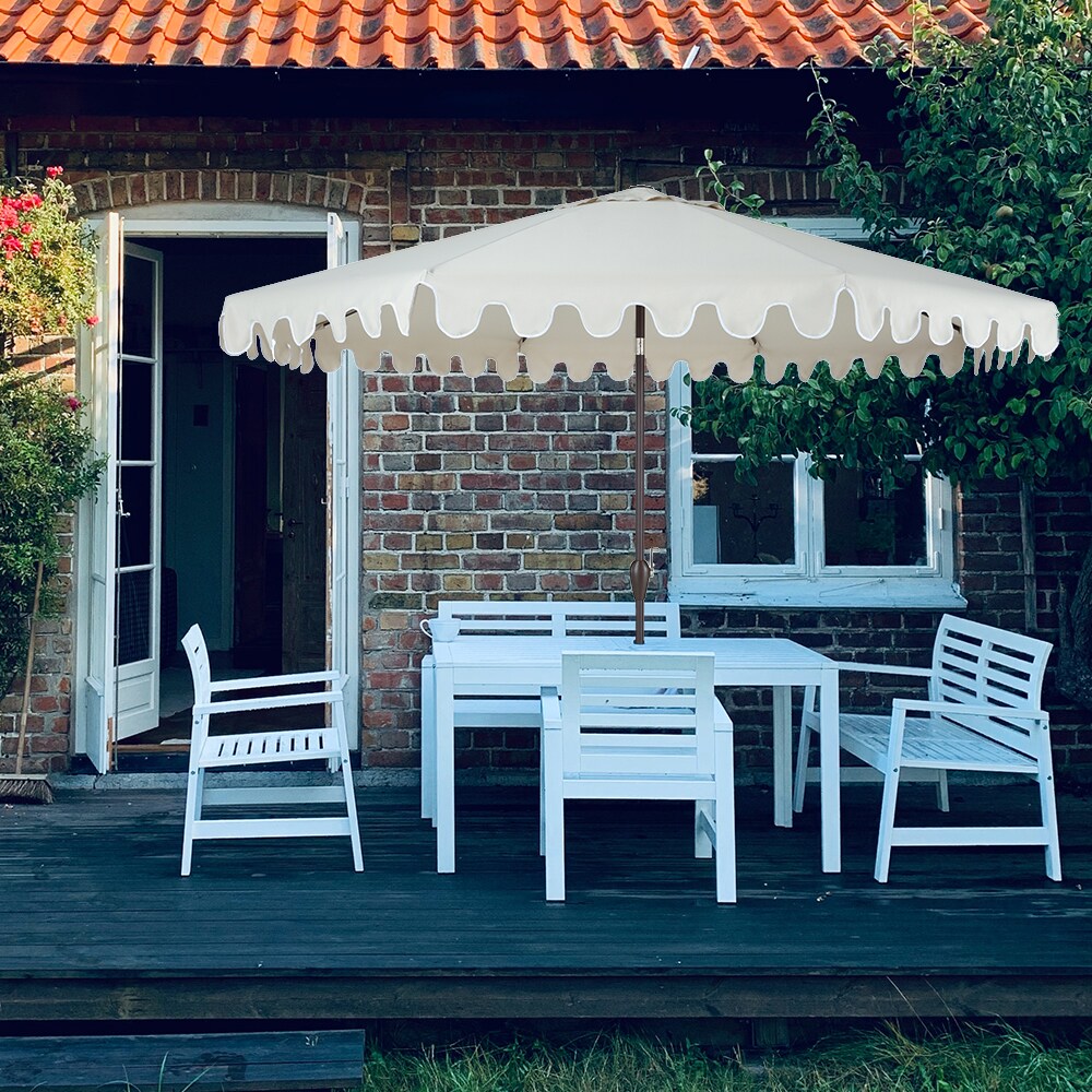 PolyTeak UMBL-11FT-BEIG Umbrellas-2 - View #3