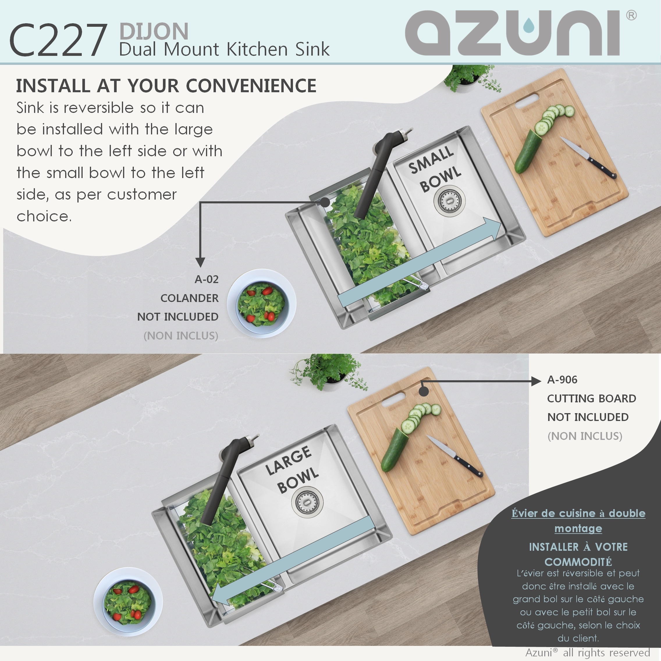 Azuni C227 Kitchen-Sinks - View #12