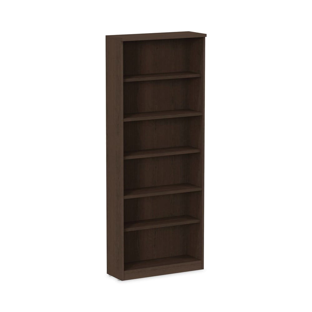 Alera Valencia Series 6-Shelf Bookcase - Espresso Finish- 31.75 x 14 x 80.25 Inches #ALENVA638232ES