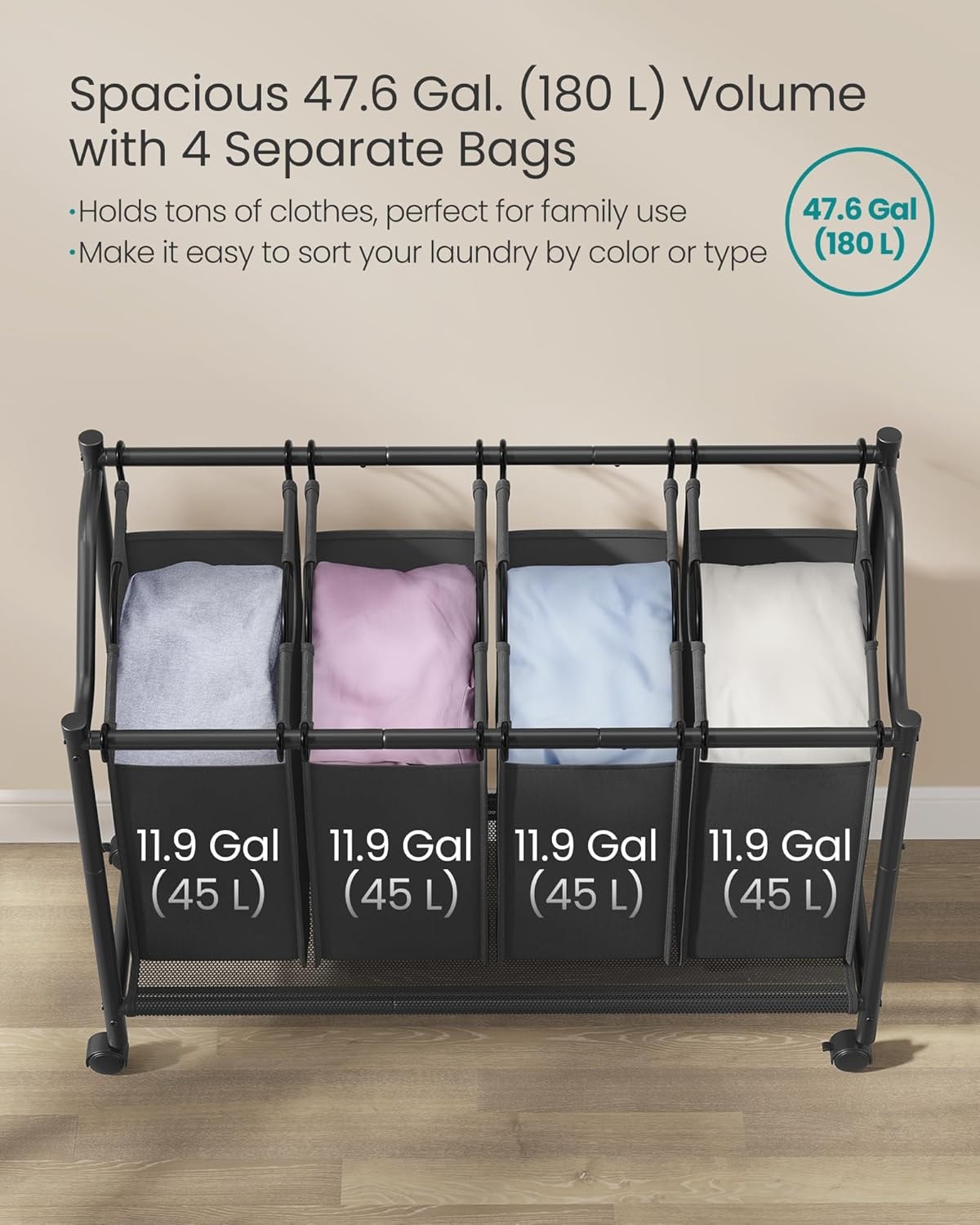 SONGMICS HOME RLS103B01 Hamper-Baskets - View #3