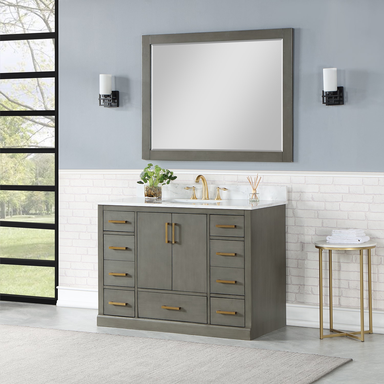 Altair 544048-GP-AW Bath-Vanity-Combo - View #6