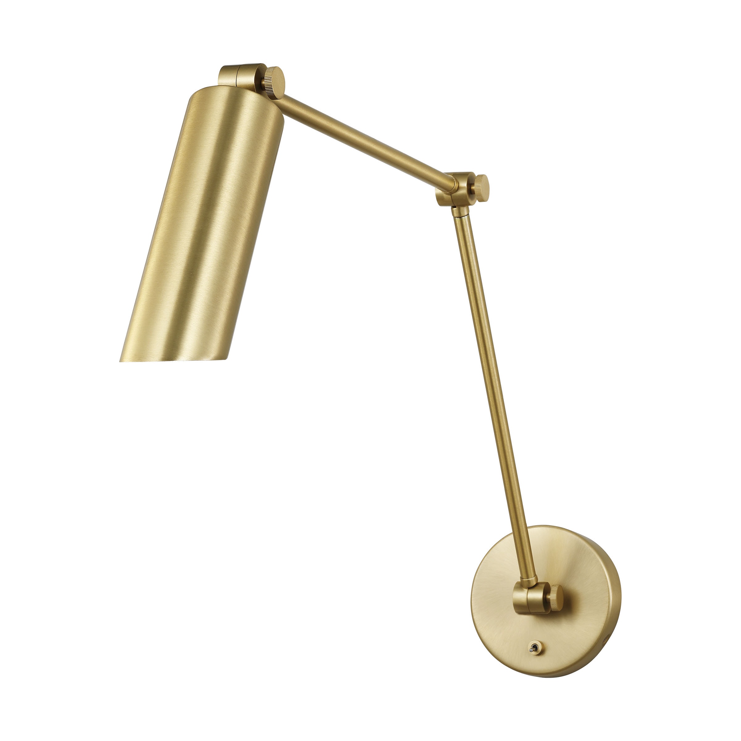 Scott Living DJW1131SB Frasar 4.75-in W 1 -Light Satin Brass Wall Sconce