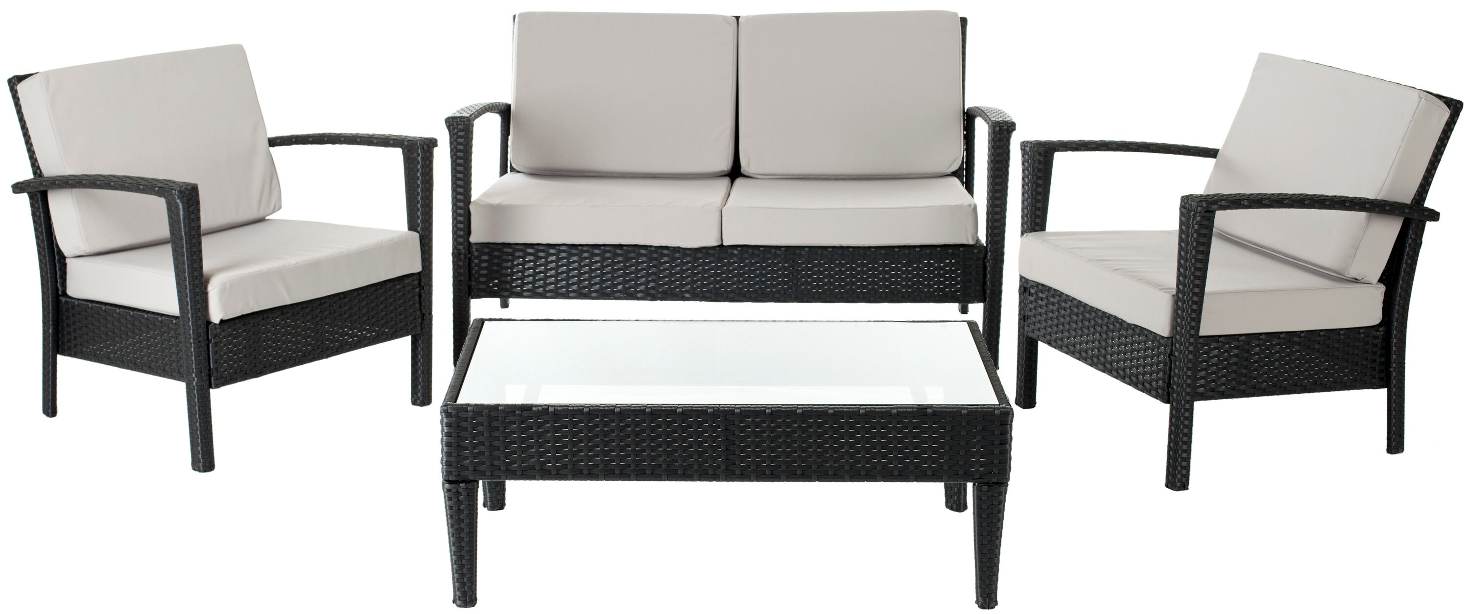 Safavieh FOX6006B Patio-Conversation-Sets - View #3