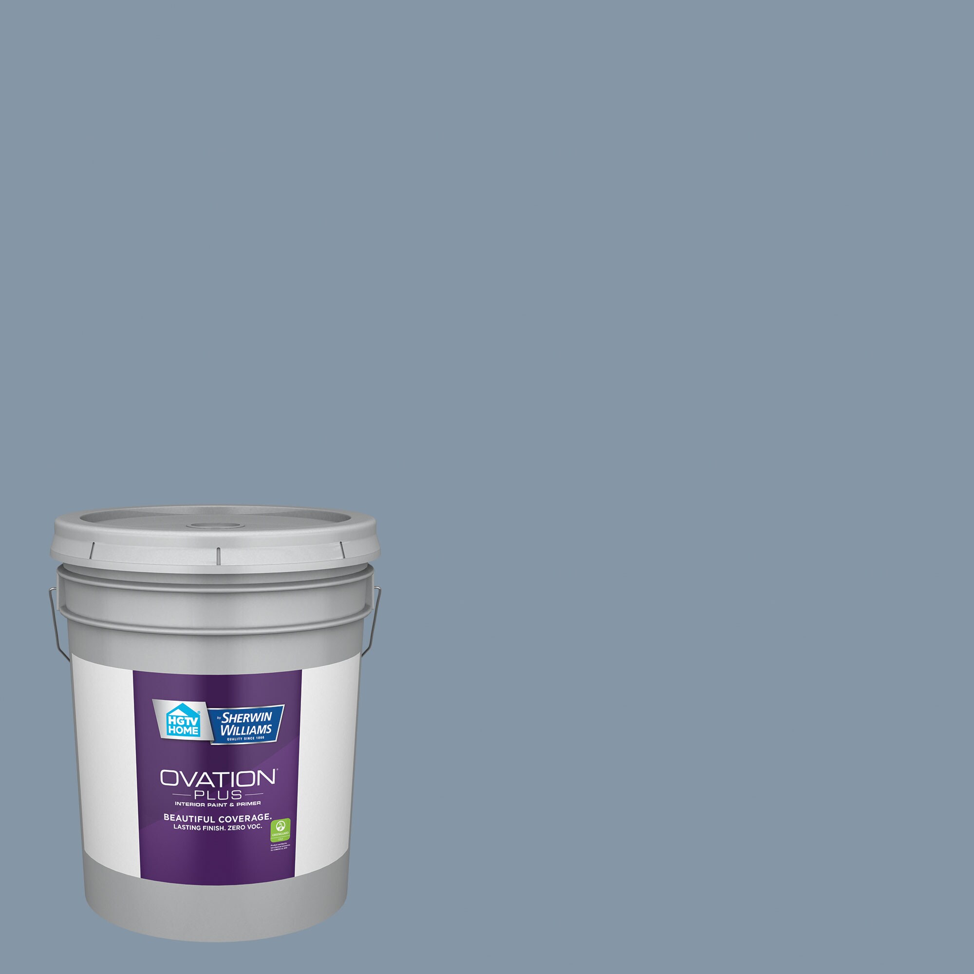 HGTV HOME by Sherwin-Williams 4005-3C-2557226 Ovation Plus Semi-gloss Blissful Blue 4005-3C Latex Interior Paint Paint + Primer ( 5-gallon )