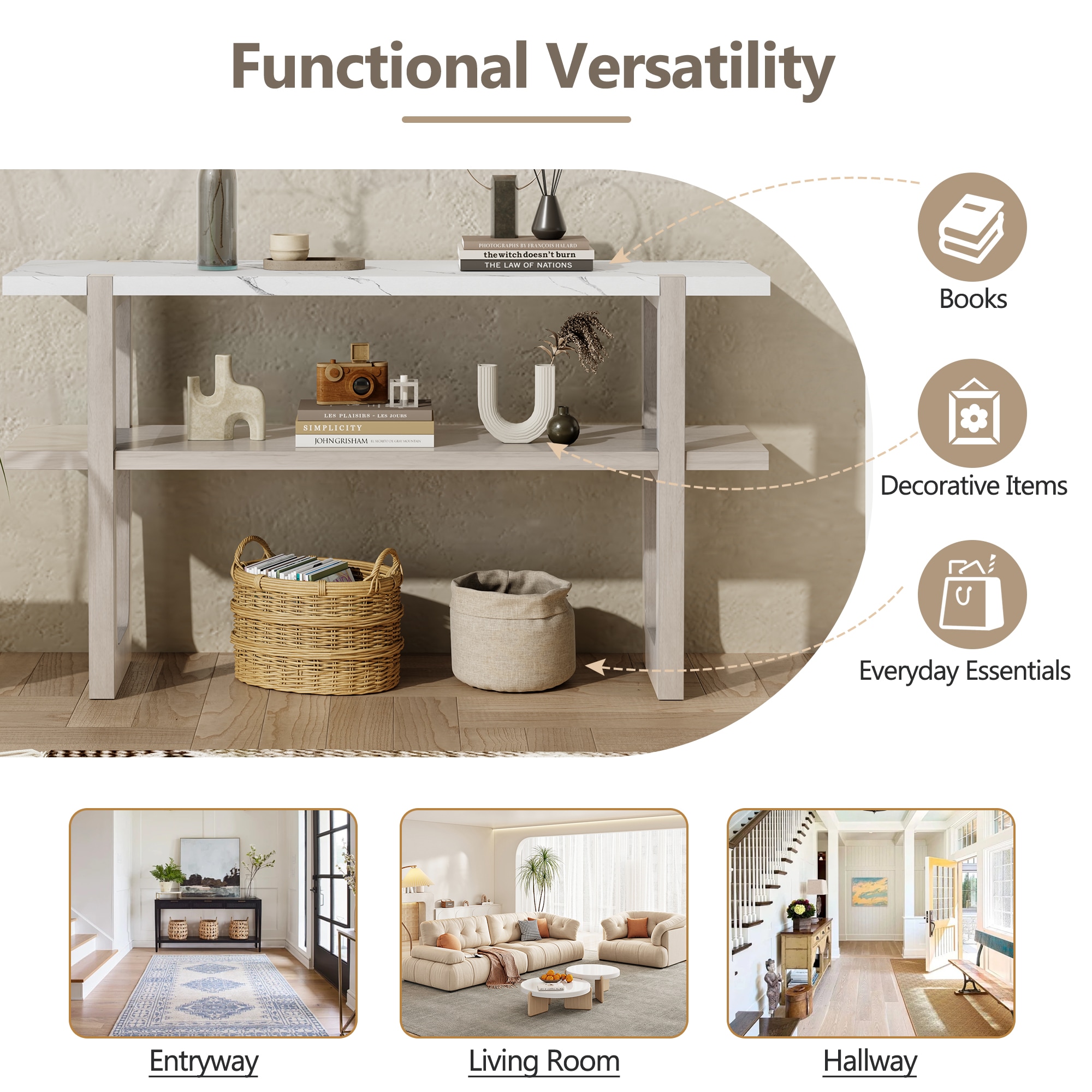 ModernLuxe N715P196906E Console-Sofa-Tables - View #7