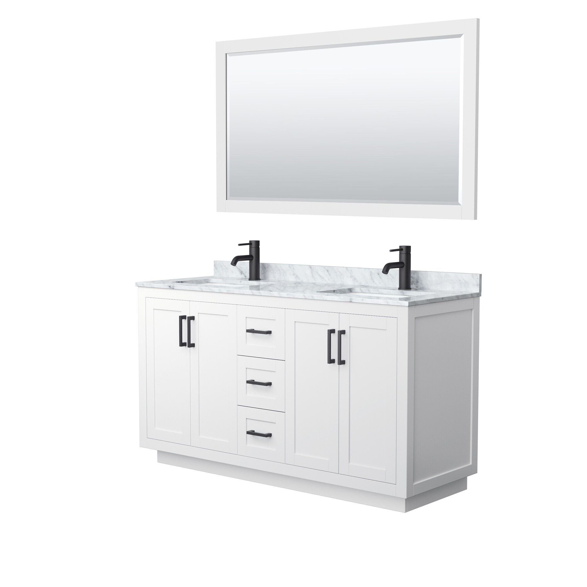 Wyndham Collection WCF292960DWBCMUNSM58 Bath-Vanity-Combo - View #2