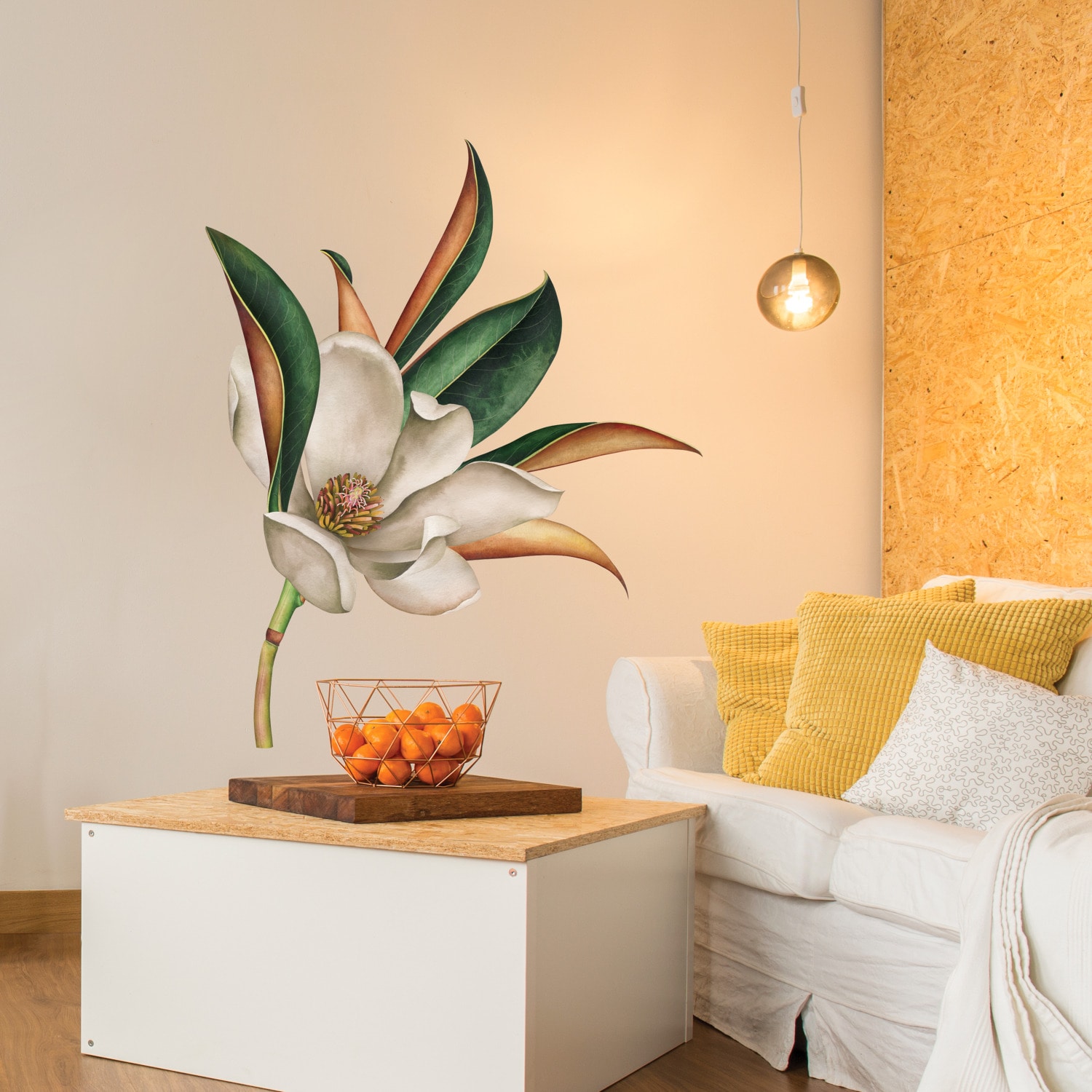 Vintage Magnolia Peel and Stick Giant Wall Decal