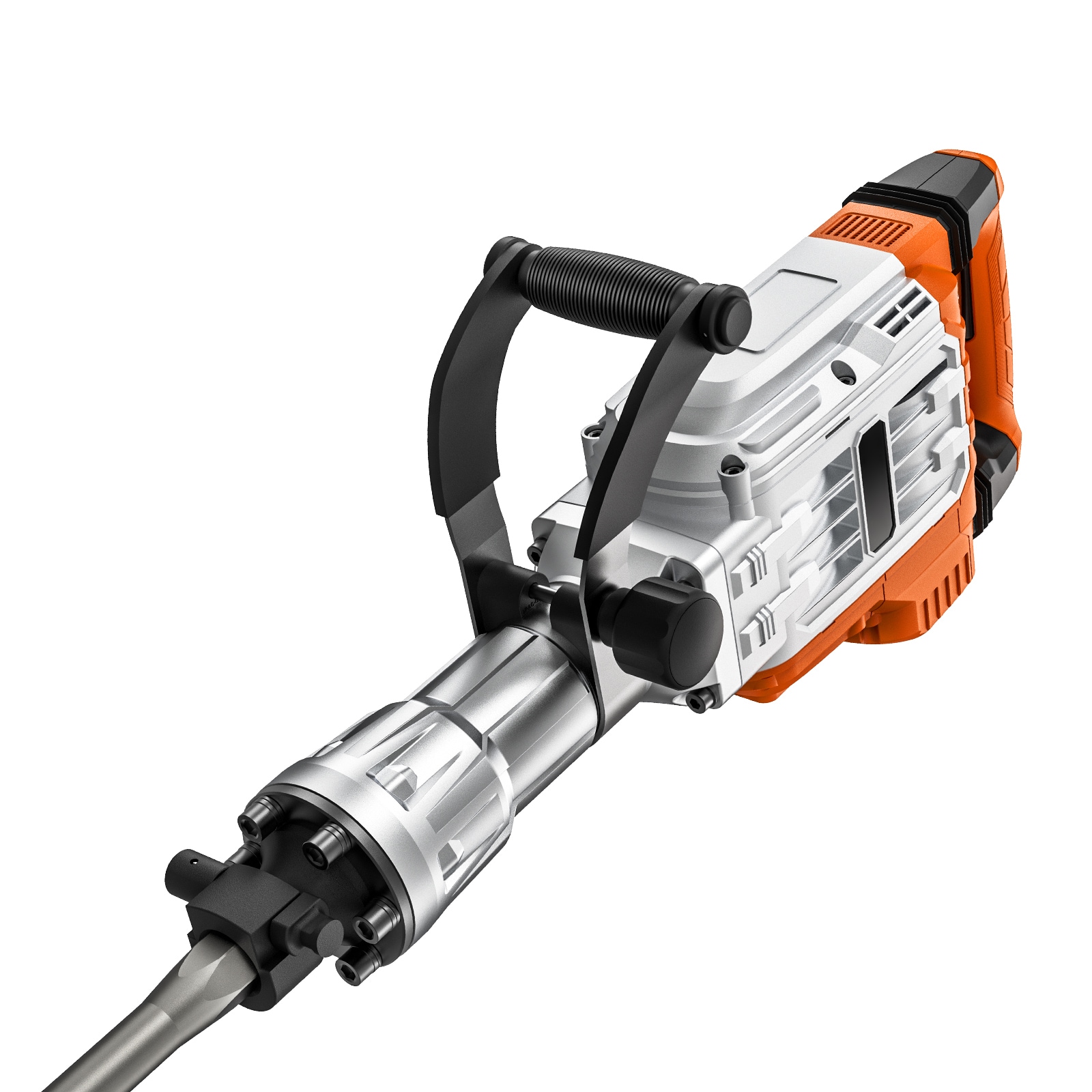 VEVOR SCDXDHYCPZJZ03777V1 3500 W 2 Chisel Bit 1900 BPM 110 -Volt Corded Demolition Hammer