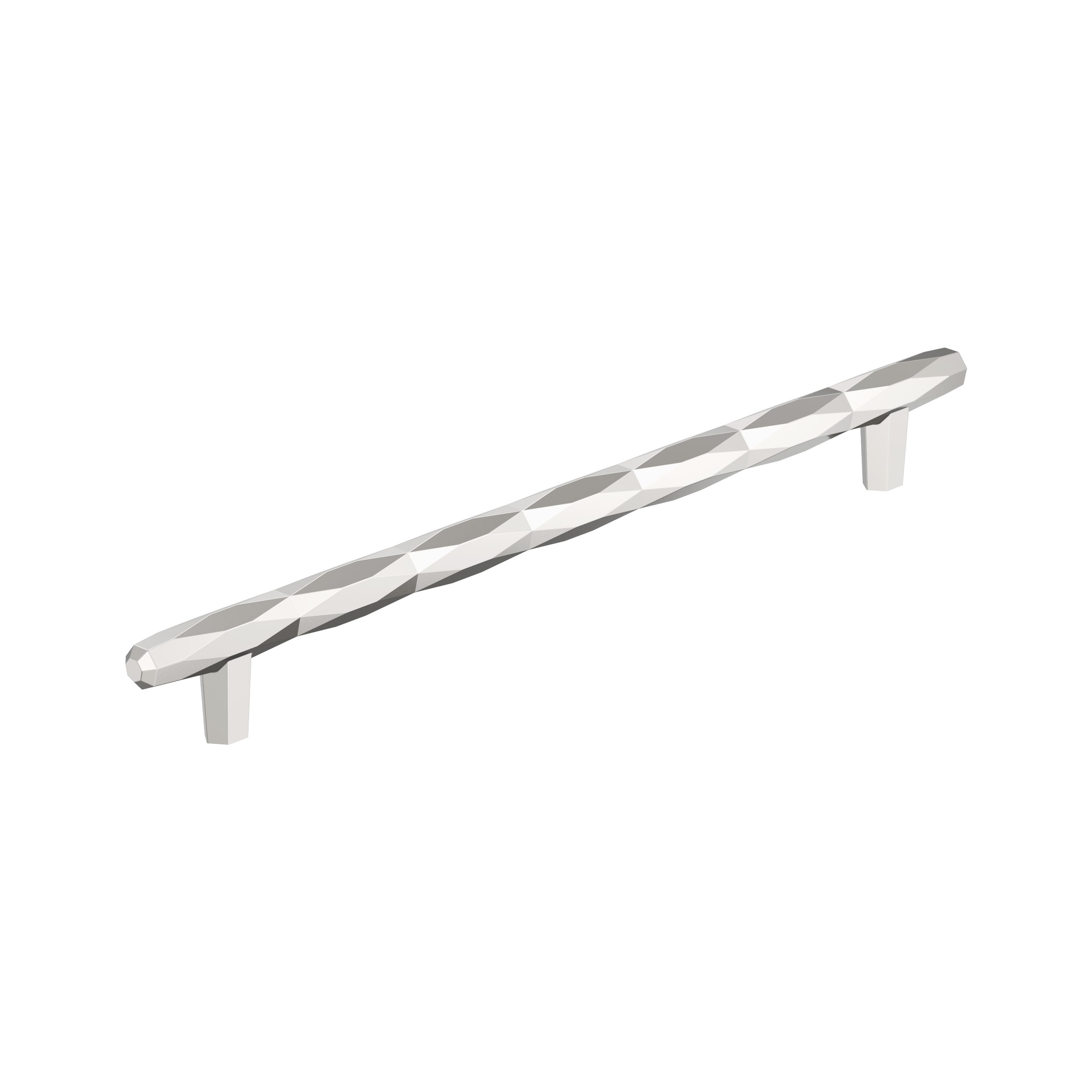Amerock BP55501PN St. Vincent 10-1/16-in , 256mm Center to Center Polished Nickel Cylindrical Bar